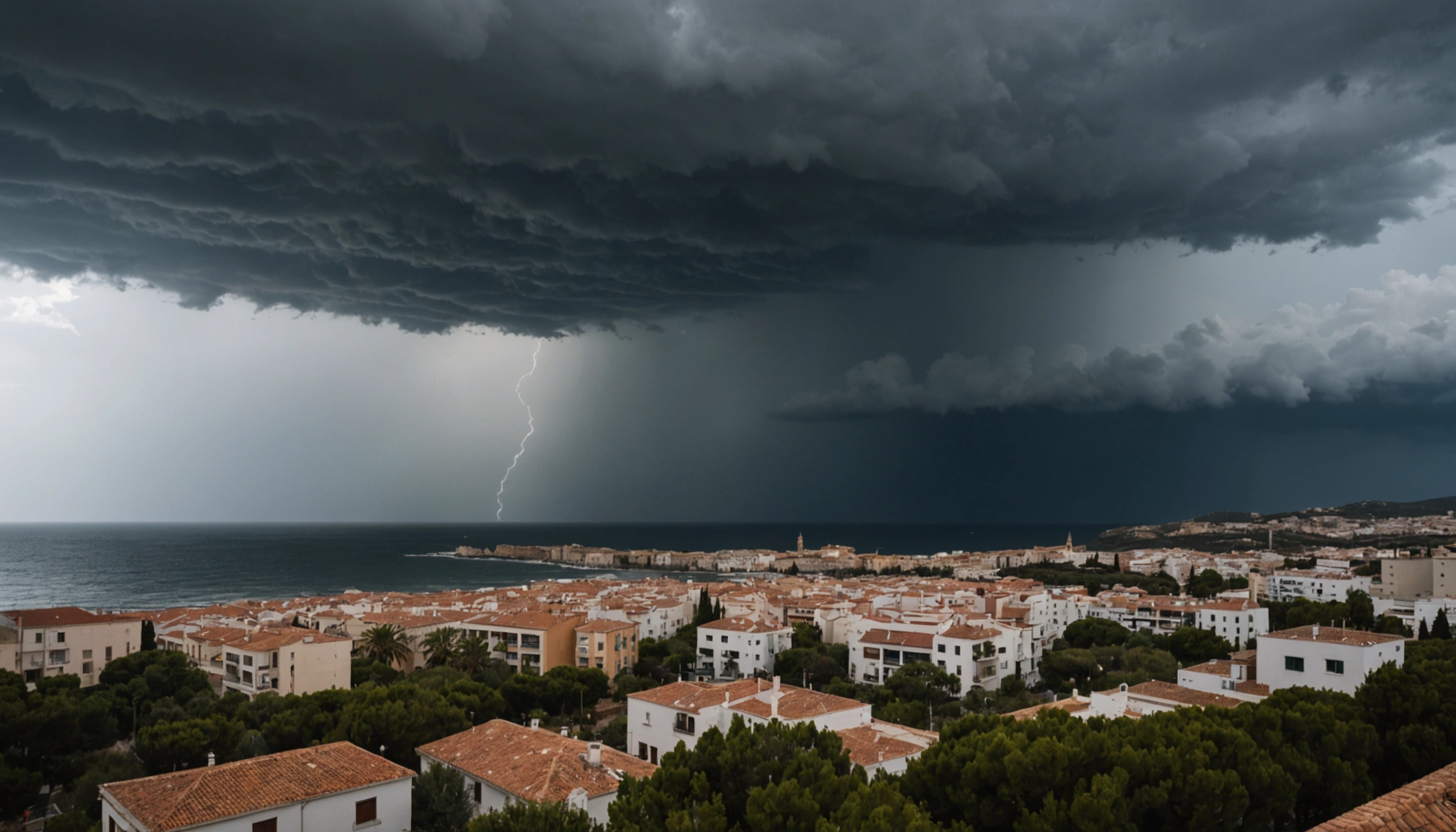 rød varsel for ekstremt skybrud i Spanien truer lokalbefolkningen