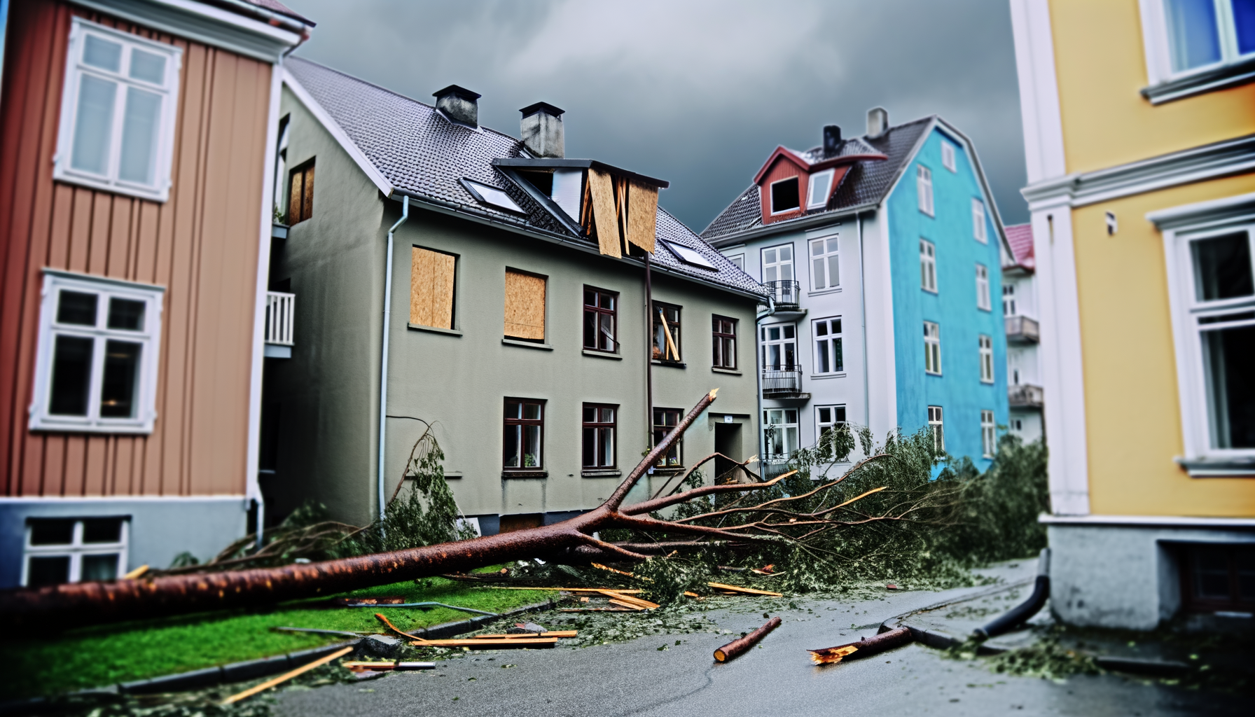 Stormen Amy efterlader store skader og strømafbrydelser i Norge