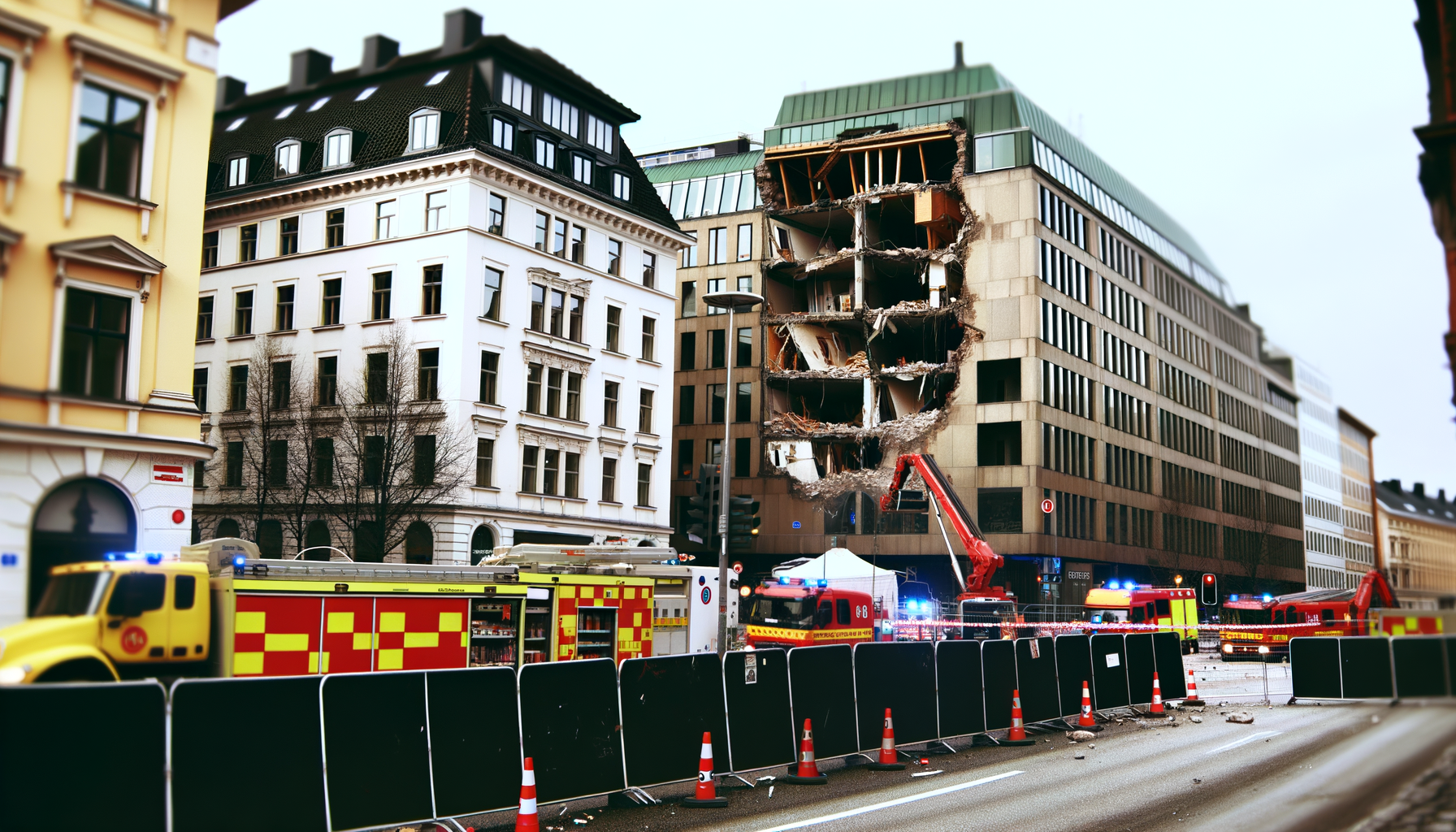 Bygning truer med at kollapse i Oslo: redningstjenester rykker ud