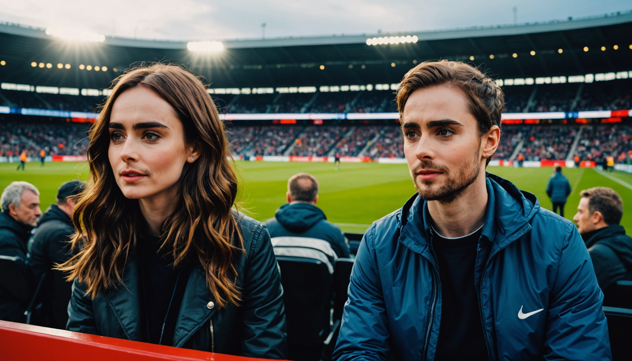 Lily Collins og Charlie McDowell nyder date night i Parken
