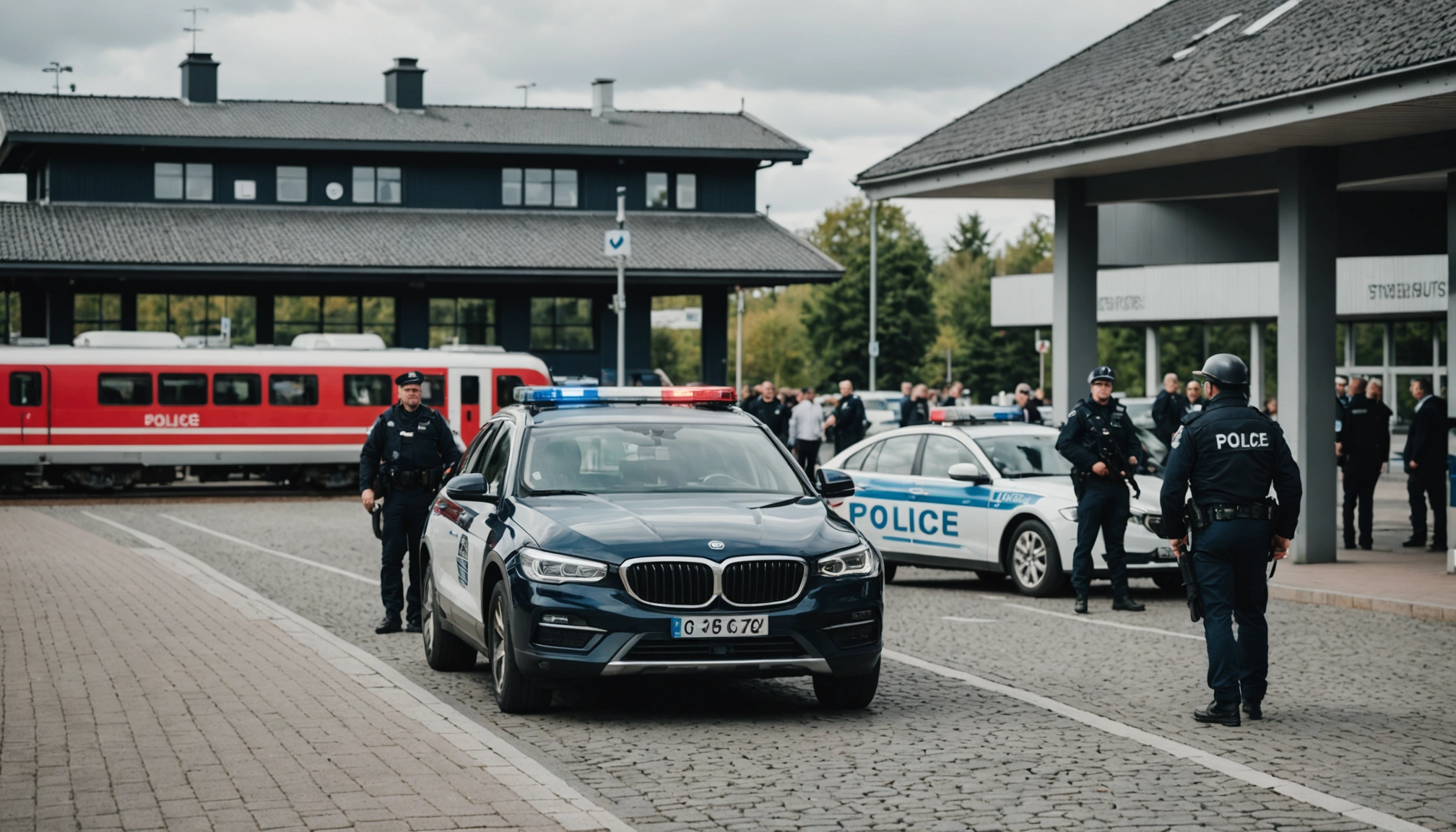 Politiets omfattende indsats ved Frederikssund station efter mistænkelig hændelse