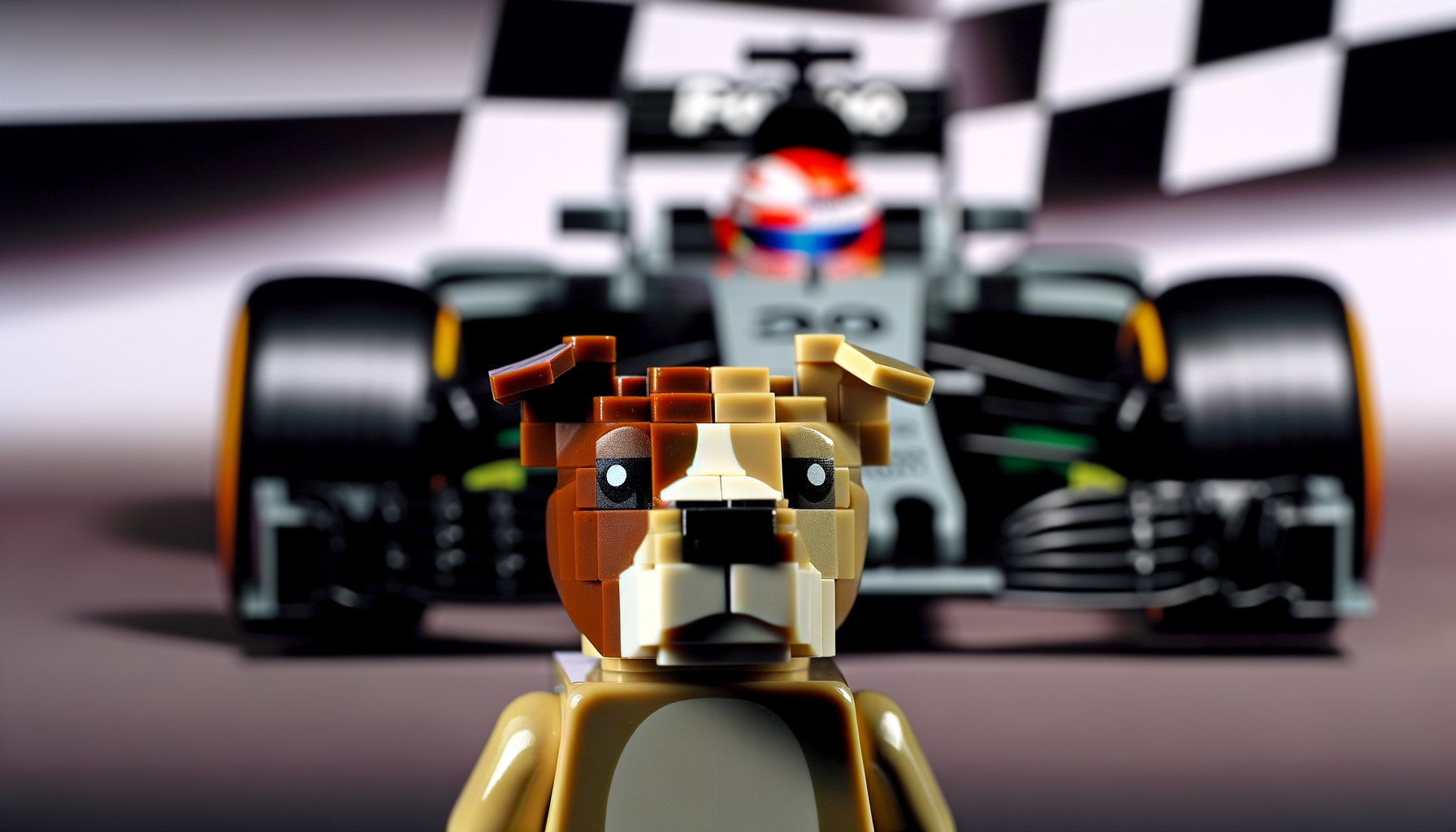 Lewis Hamilton Shares Moving Lego Portrait of Roscoe