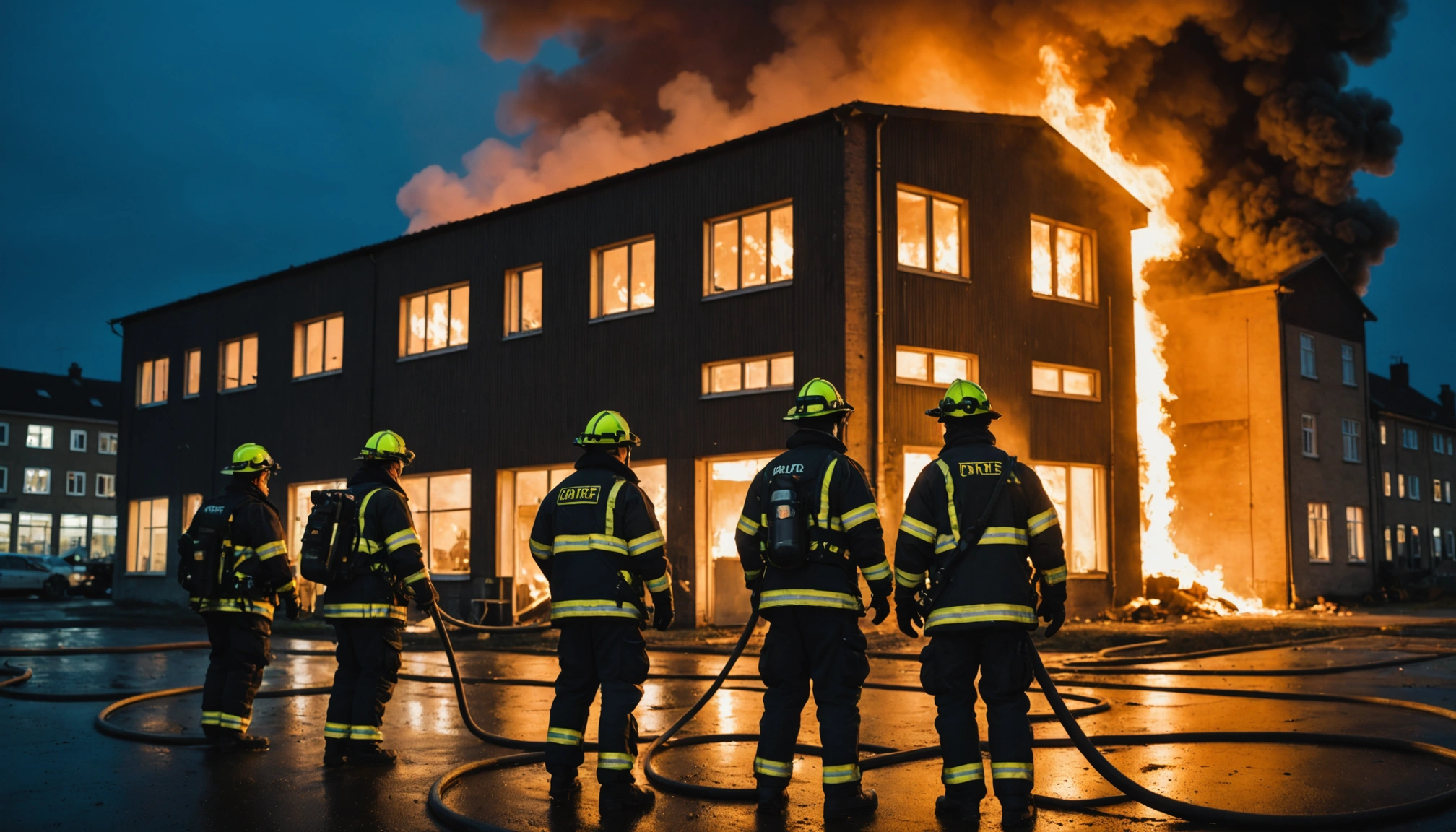 Brand i industribygning i Gørlev skaber bekymring