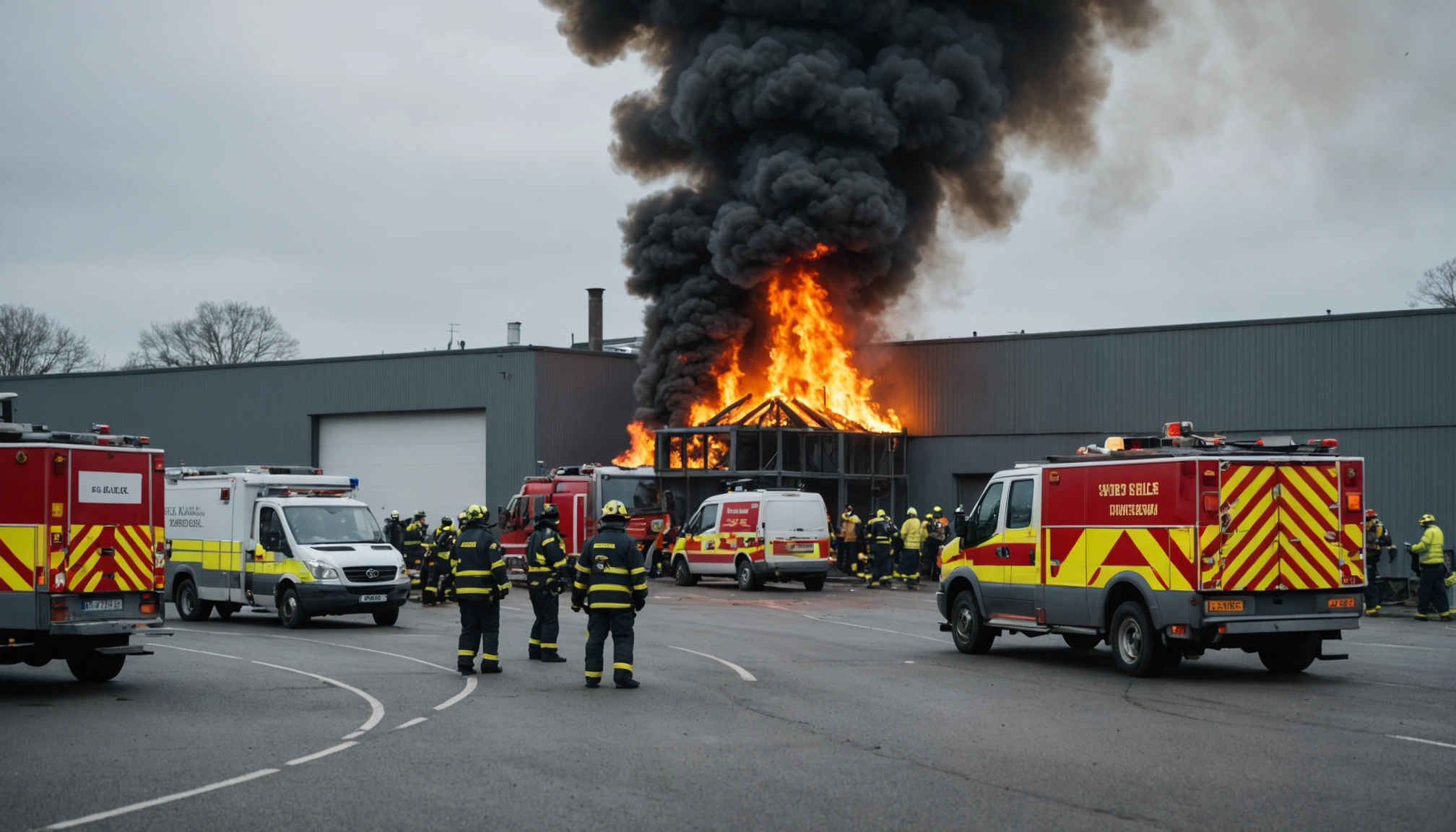 Stor brand på foderfabrik i Nykøbing Mors