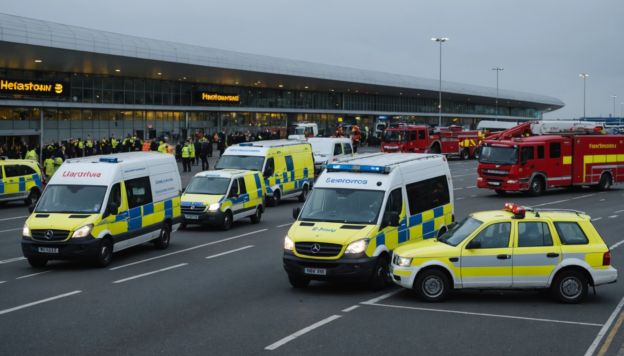 Evakuering af terminal 4 i Heathrow lufthavn efter hændelse med farlige stoffer