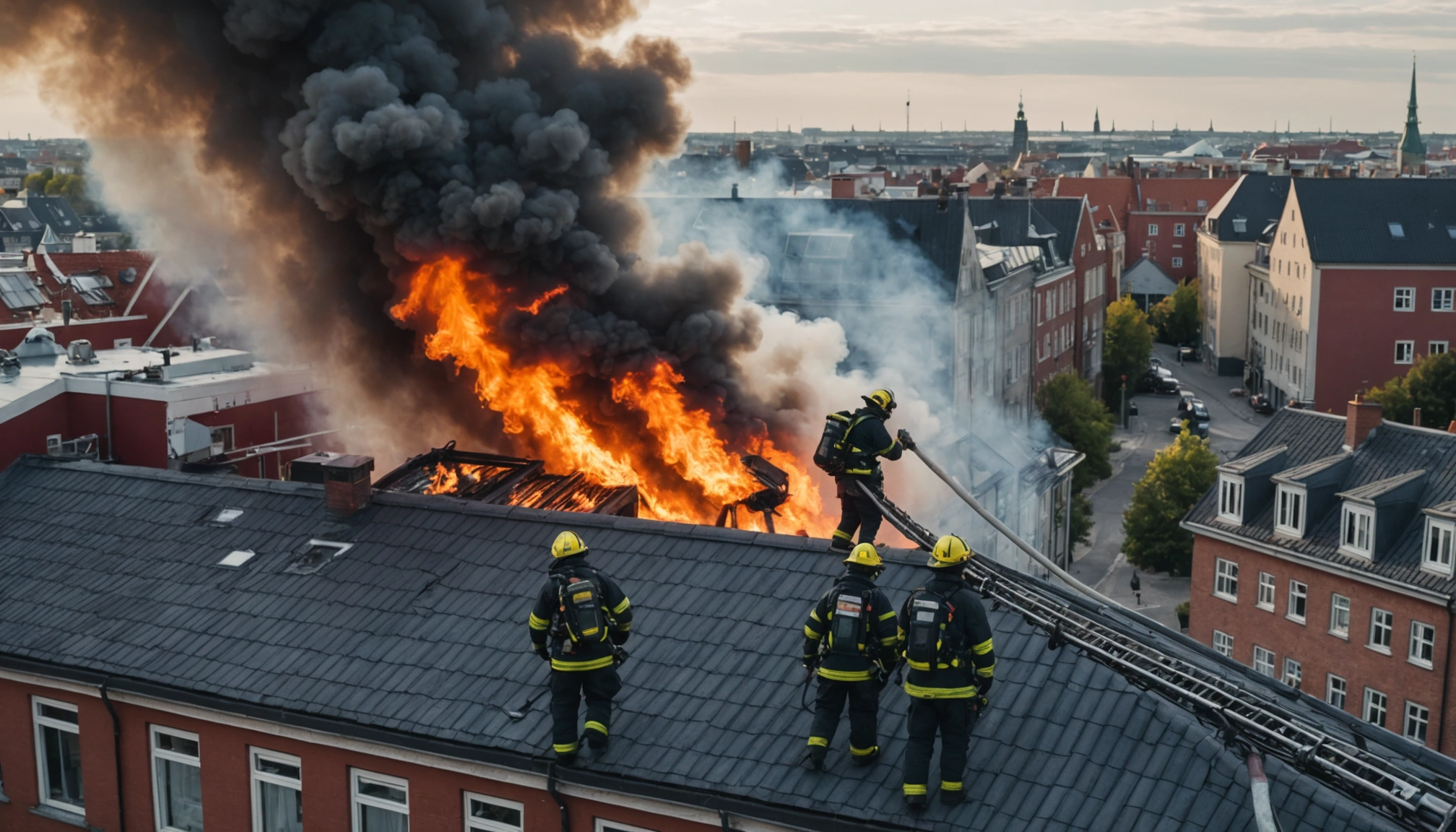 Brand i ejendom i Københavns nordvestkvarter slukket