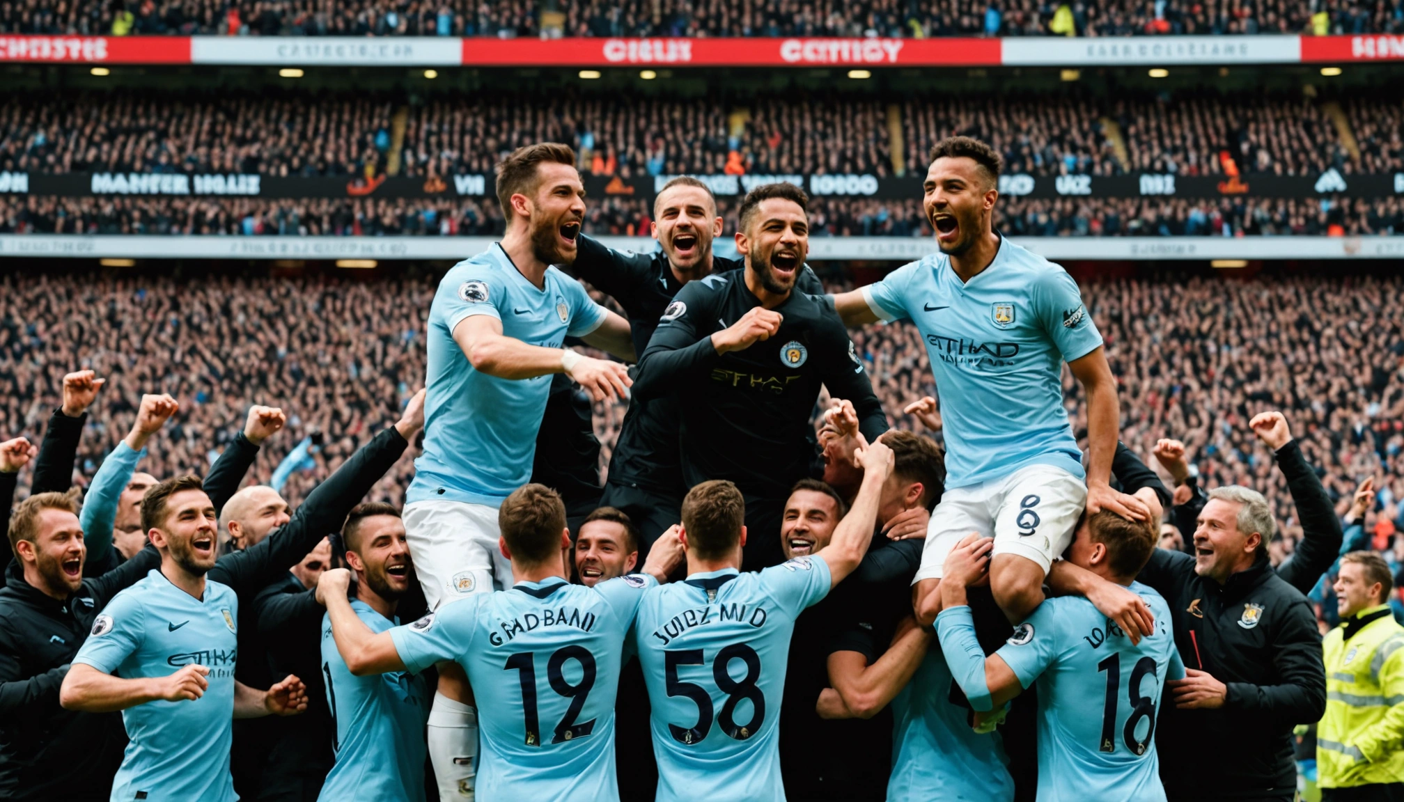 Manchester City’s Historic 6-1 Victory Over Man United At Old Trafford