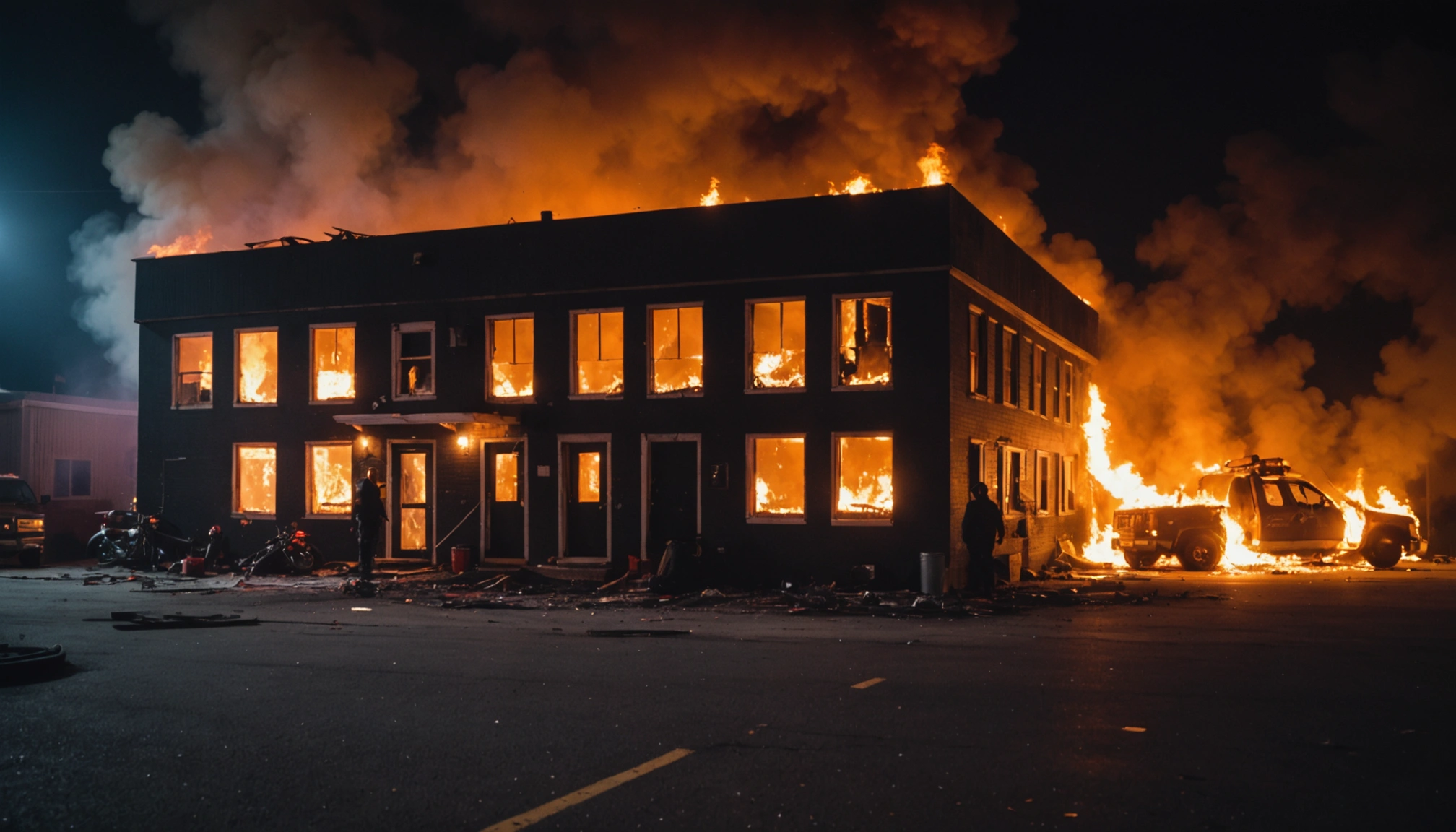 Hjemmelavet bombe fundet efter brand i Hells Angels klubhus i Sverige