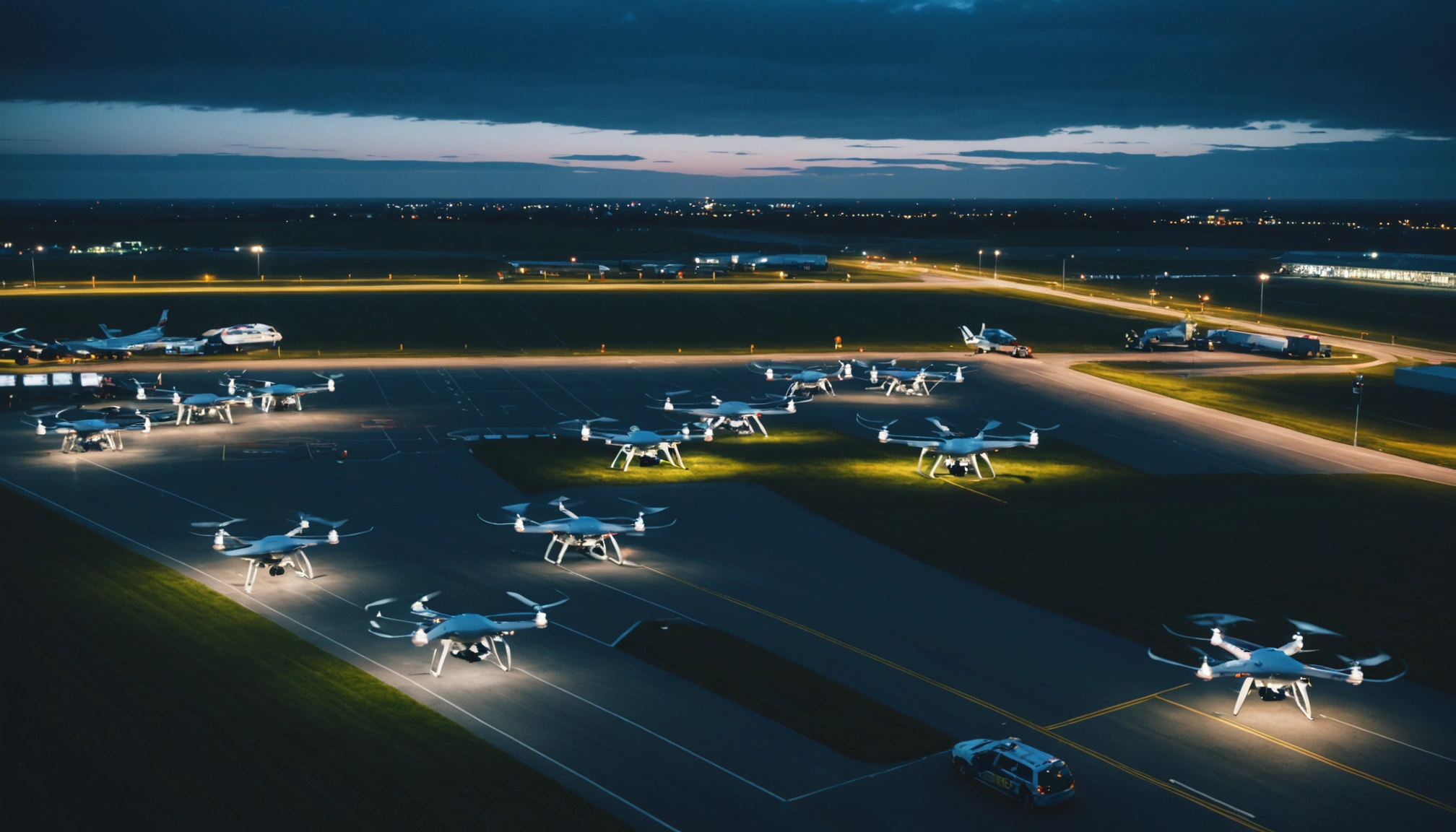 Danmark ramt af hybridangreb med droner ved lufthavnene