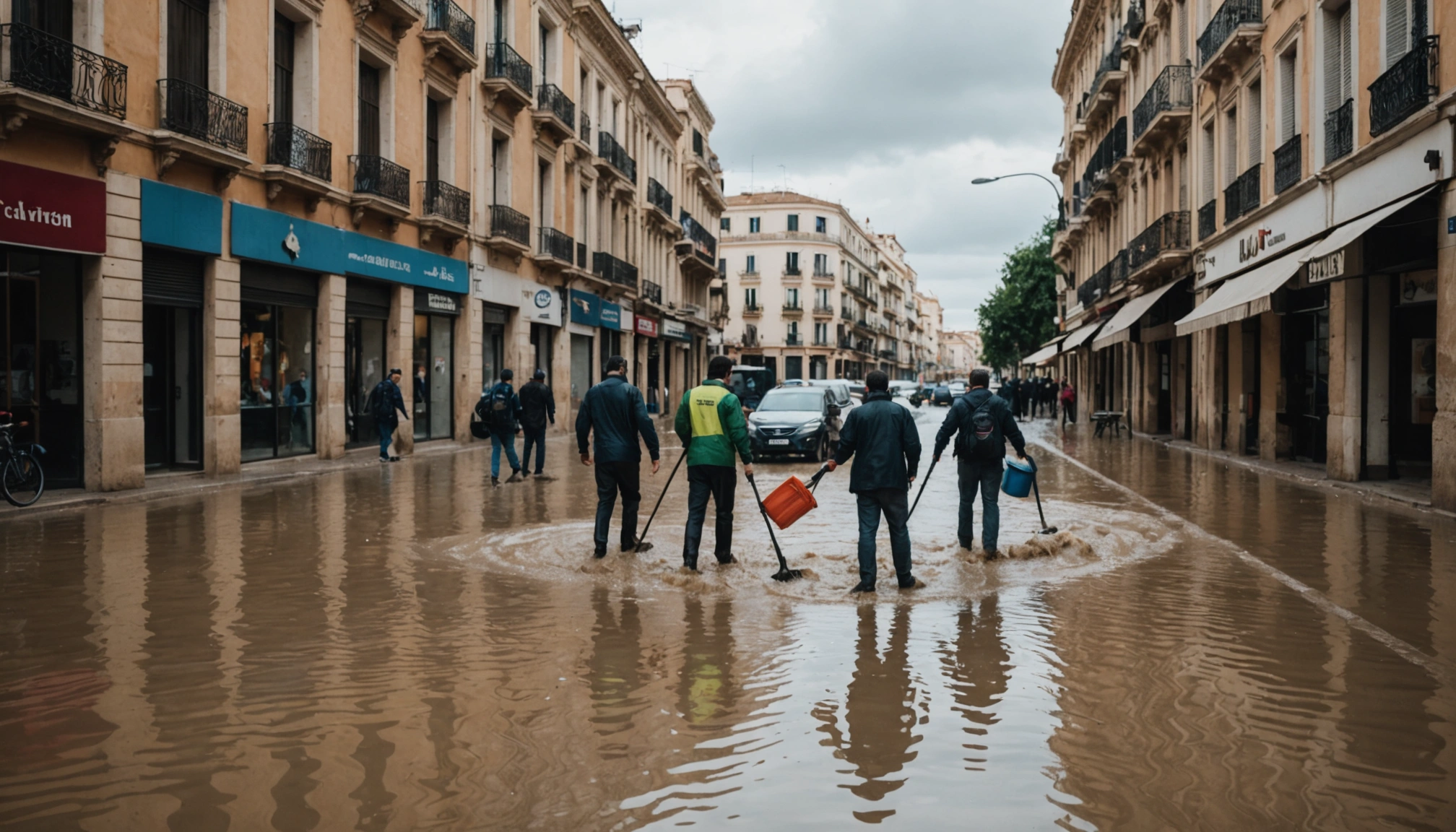 Valencia rammes igen af voldsomme regnskyl og oversvømmelser