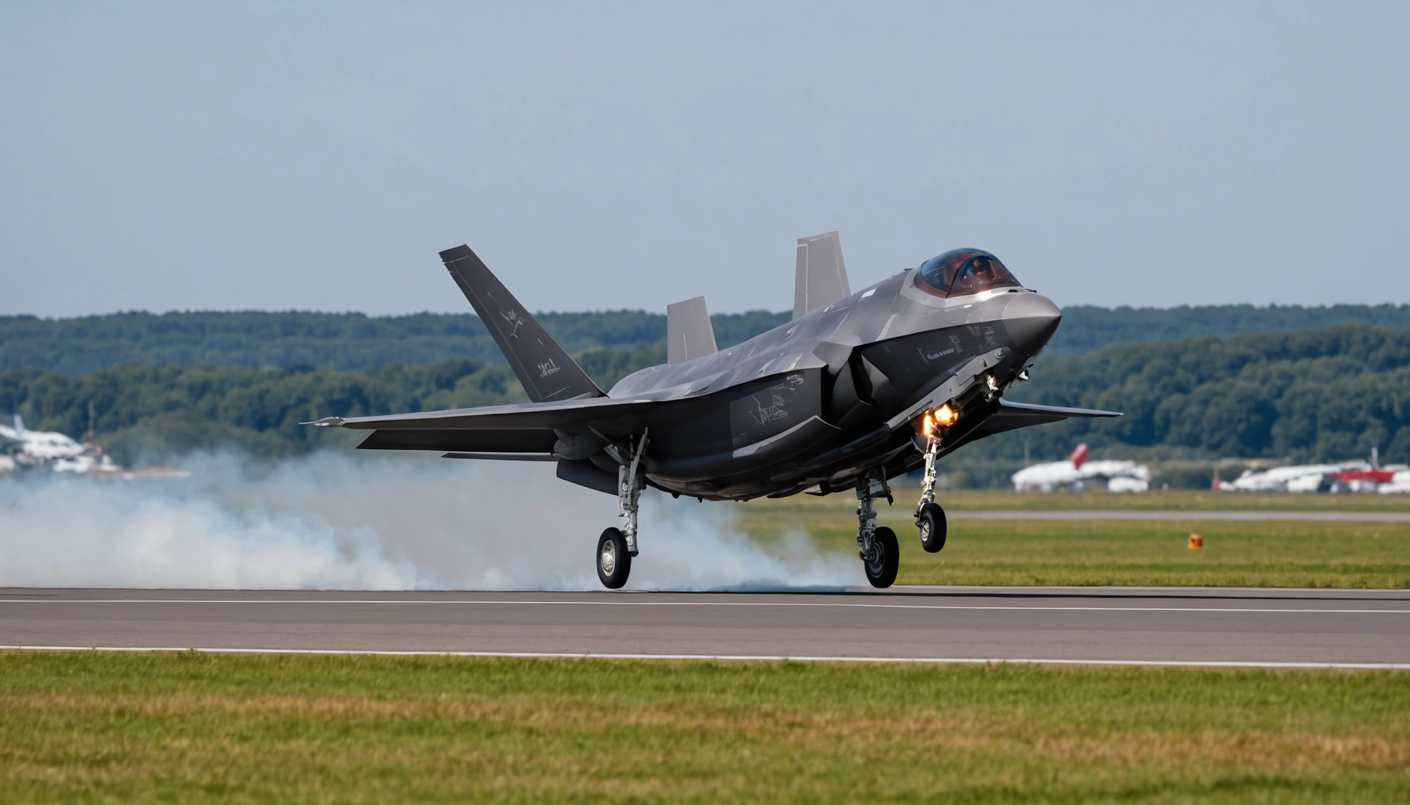 F-35 kampfly lander første gang på Bornholm
