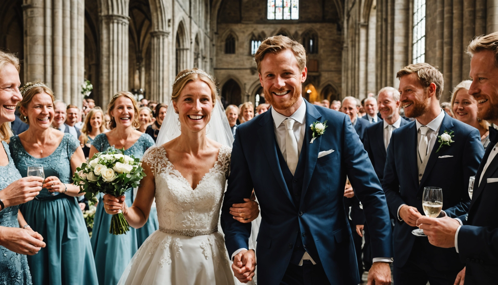 Frederik Vad og Signe Kaulberg Jespersen giftet i Roskilde domkirke