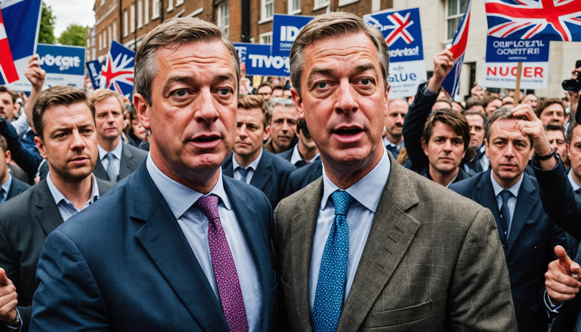 Tommy Robinson og Nigel Farage: To sider af britisk højrefløj