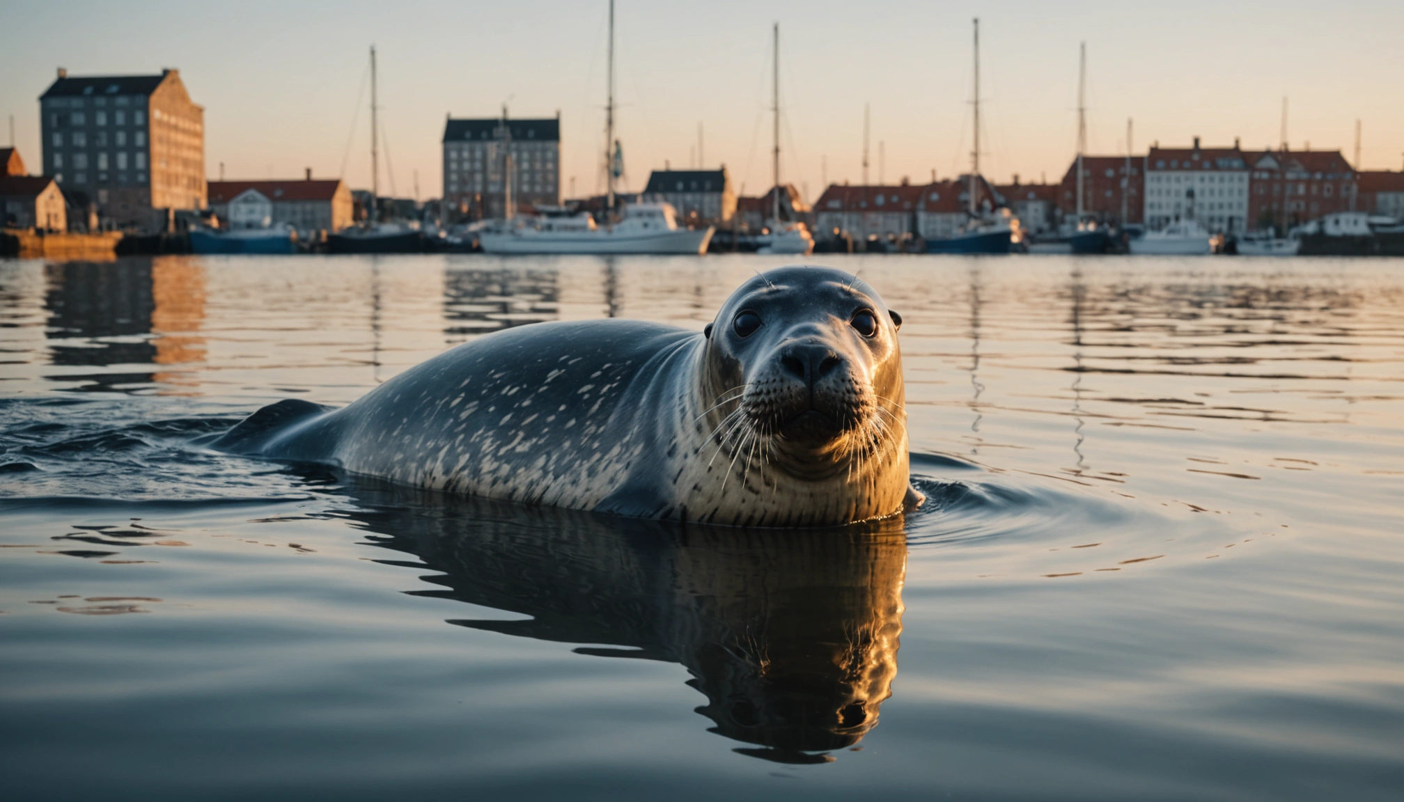 Stor gråsæl ses pludselig i københavns havn