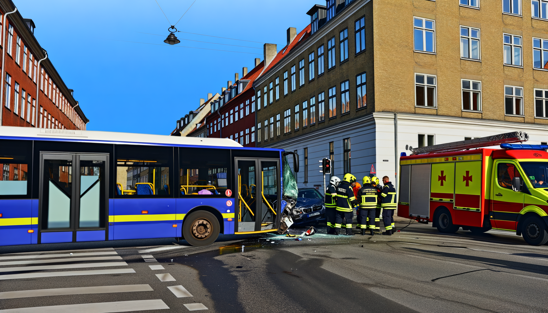 Buschauffør fik ildebefindende før påkørsel i København