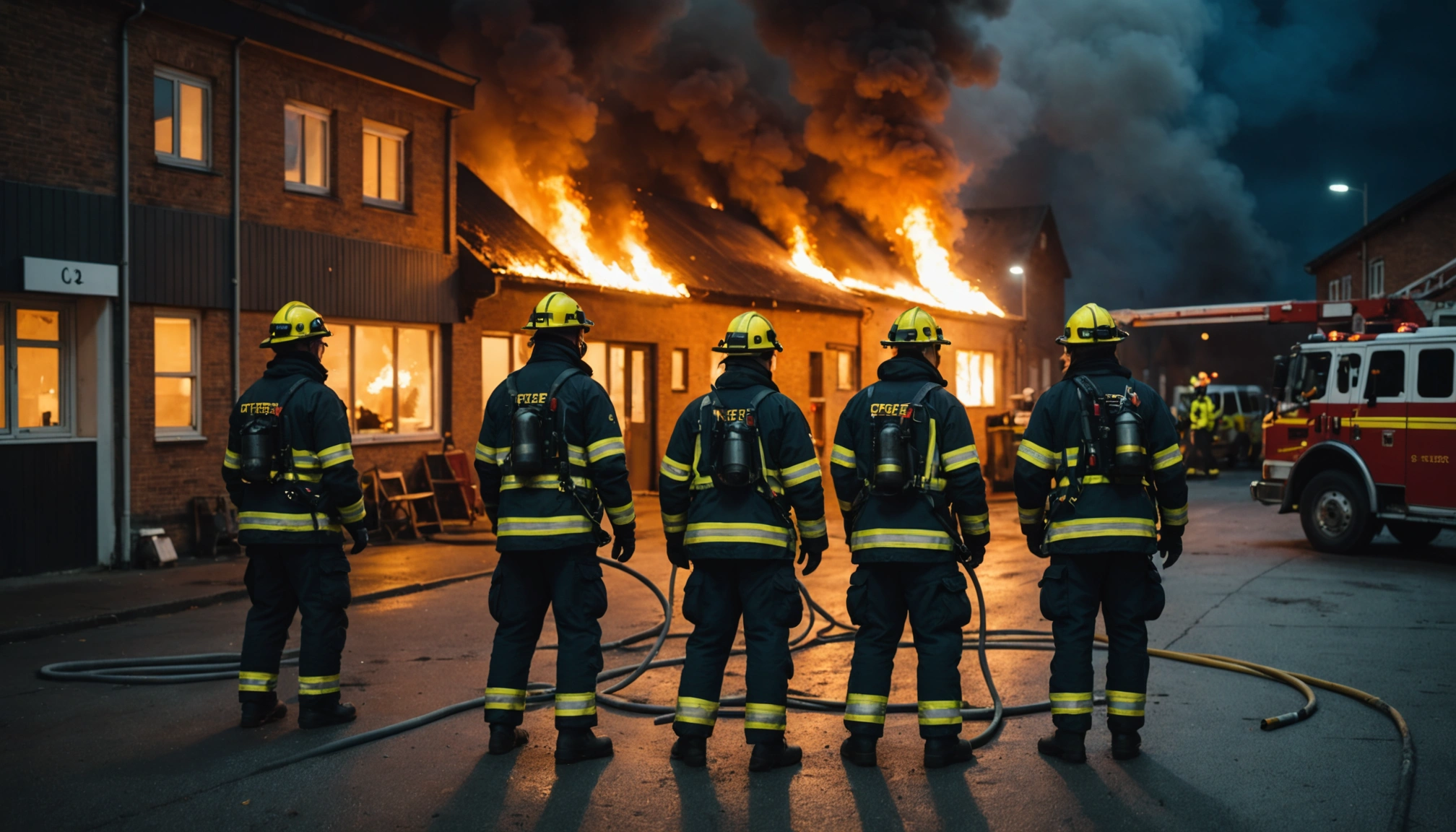 Stor brand i lagerbygning i høng udfordrer beredskabet
