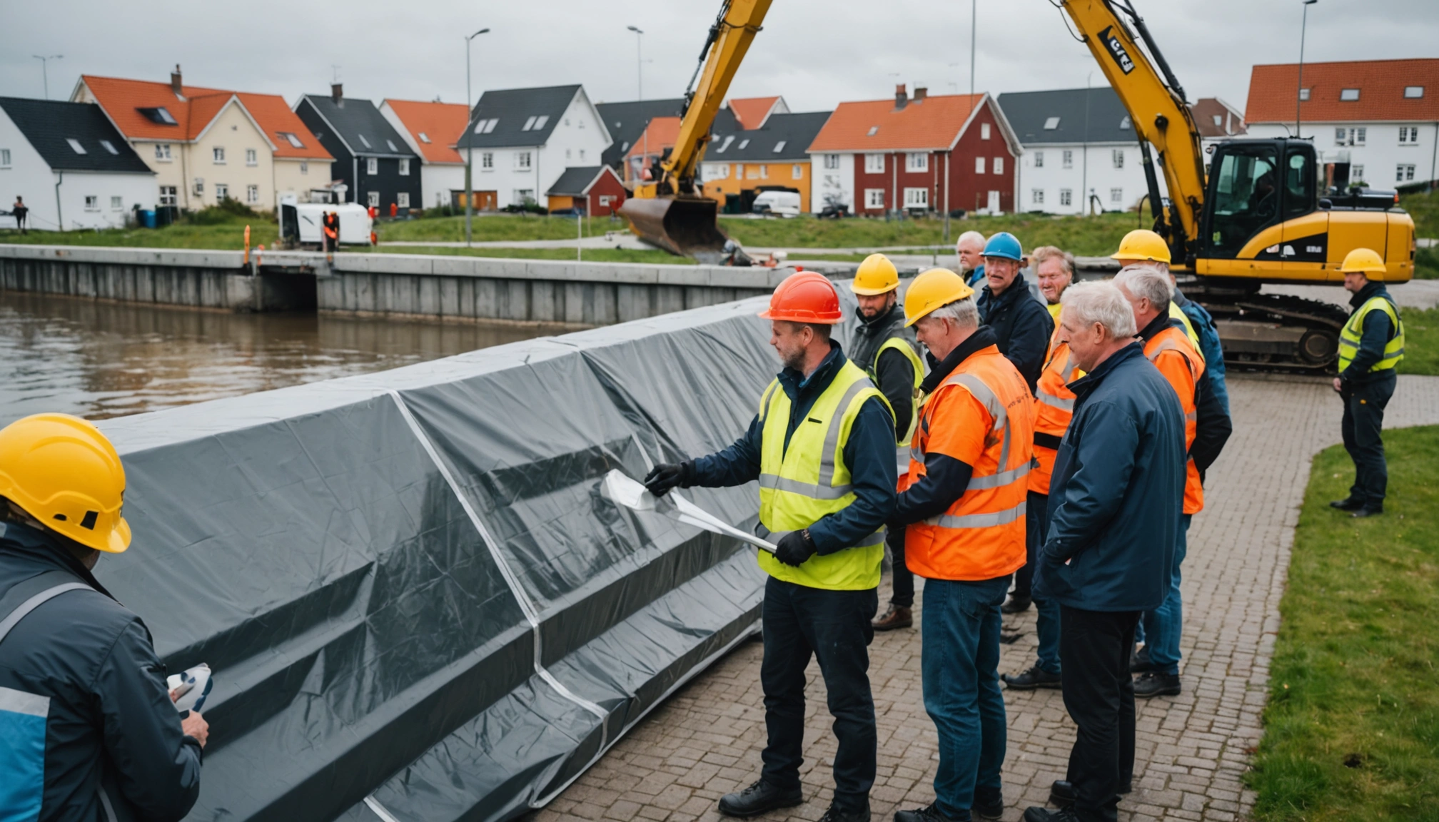 Kertemindes private mur sikrer mod stormflodsskader