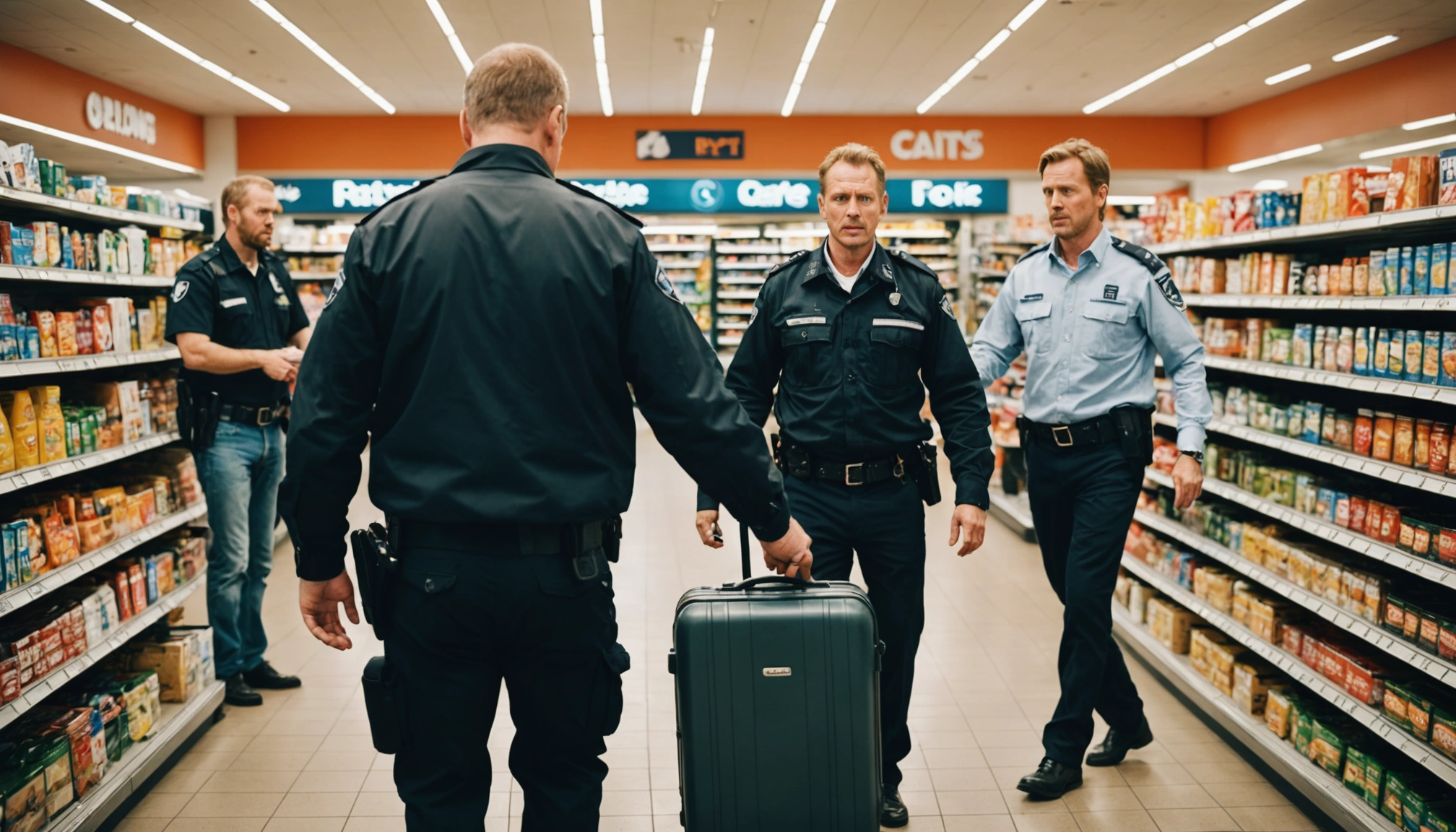 Mand anholdt for butikstyveri i Næstved med kuffert fuld af varer