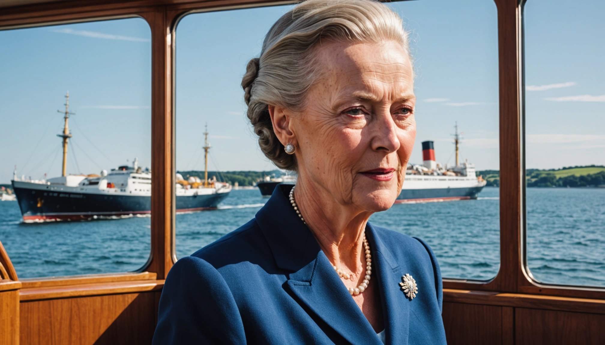 dronning margrethe afslutter sommertogt på kongeskibet dannebrog