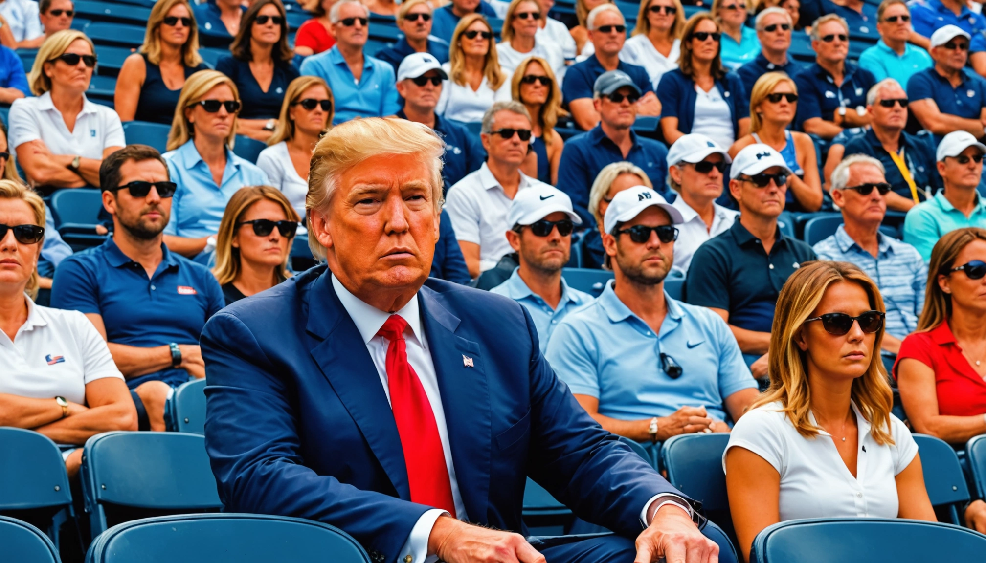 Donald Trumps kontroversielle tilstedeværelse ved us open finalen