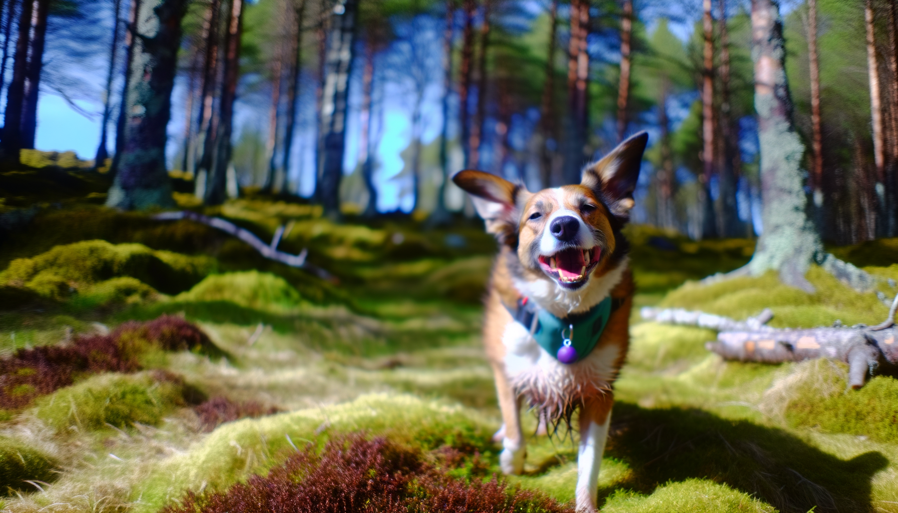 Hund fanget i naturen i syv døgn blev fundet med dronehjælp