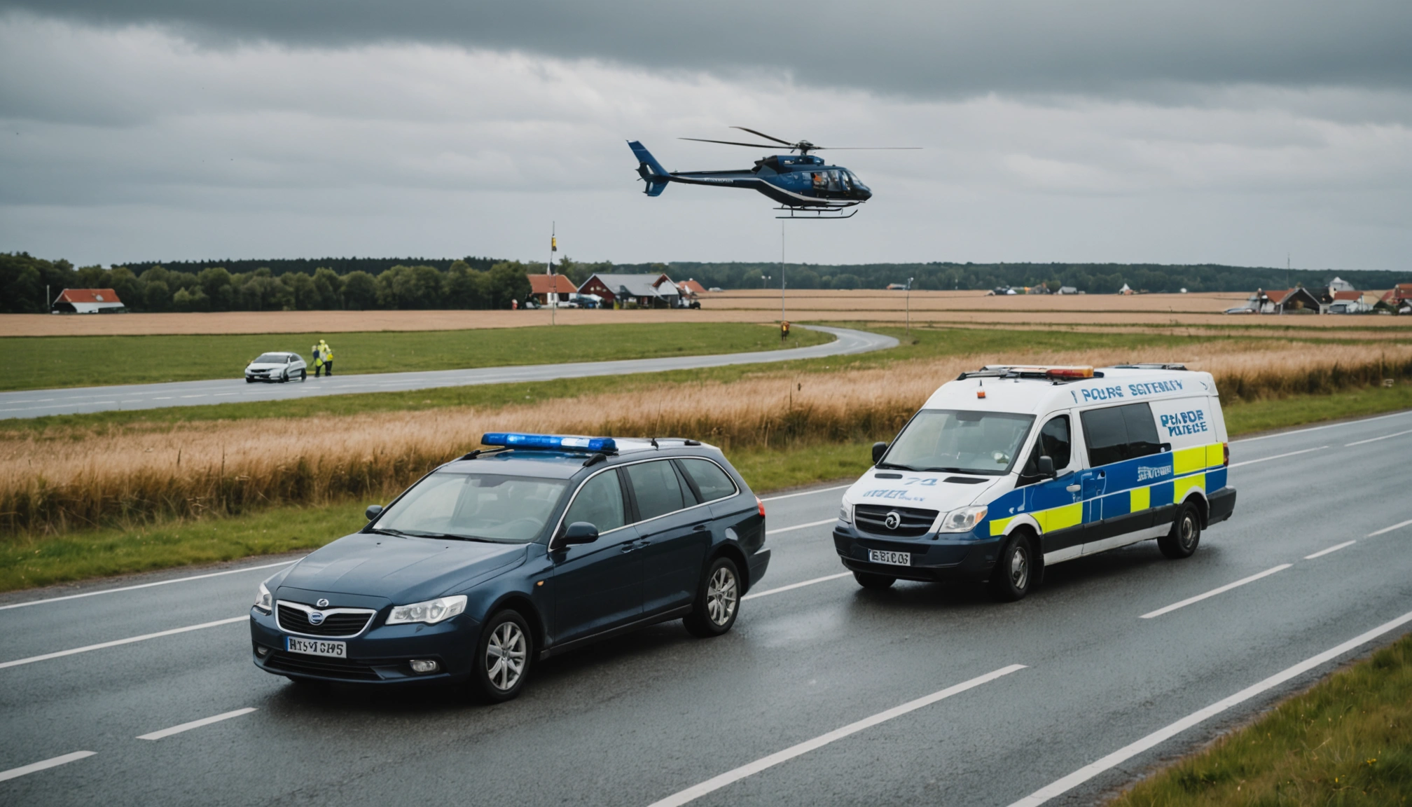 Kvinde i kritisk tilstand efter trafikulykke ved Nørre Snede