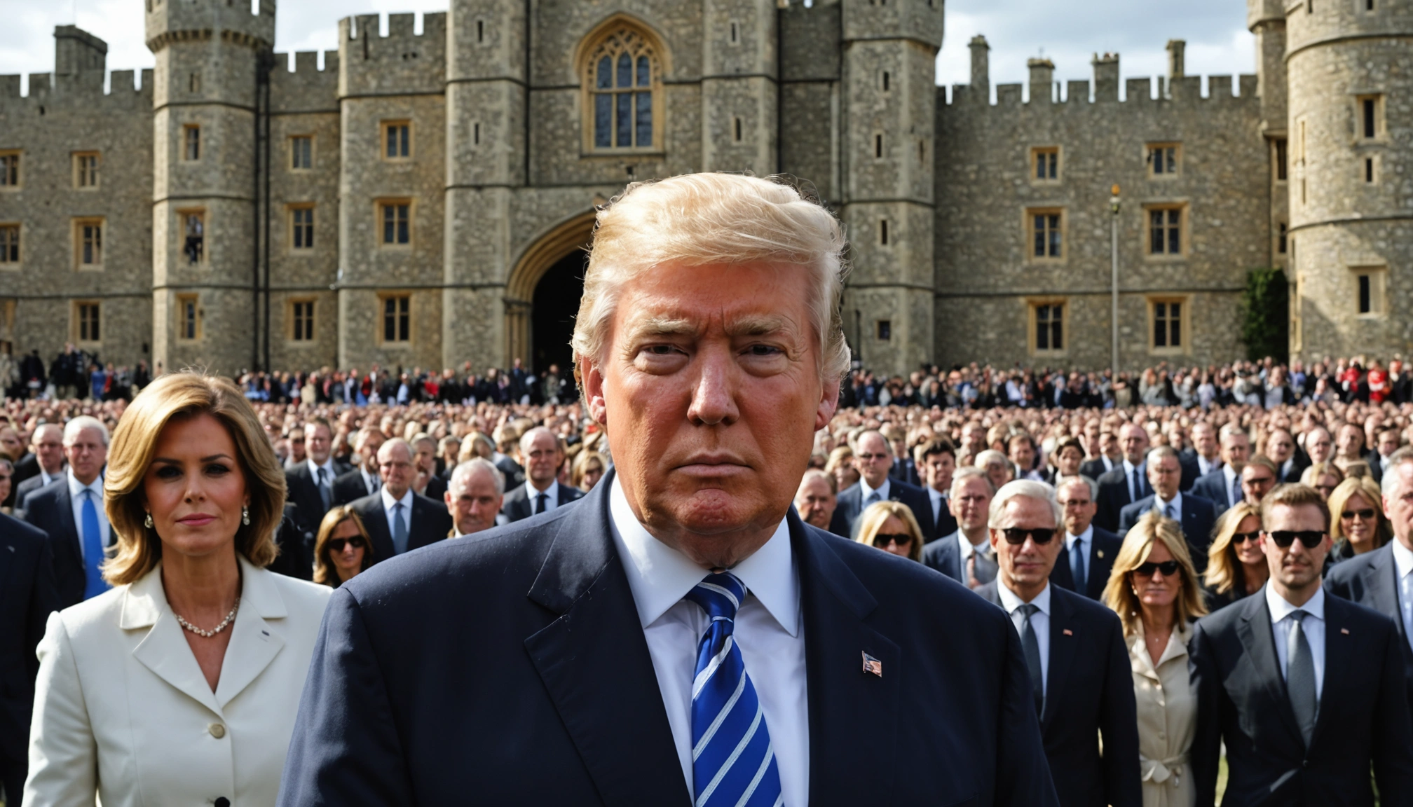 Trump på historisk statsbesøg i Storbritannien