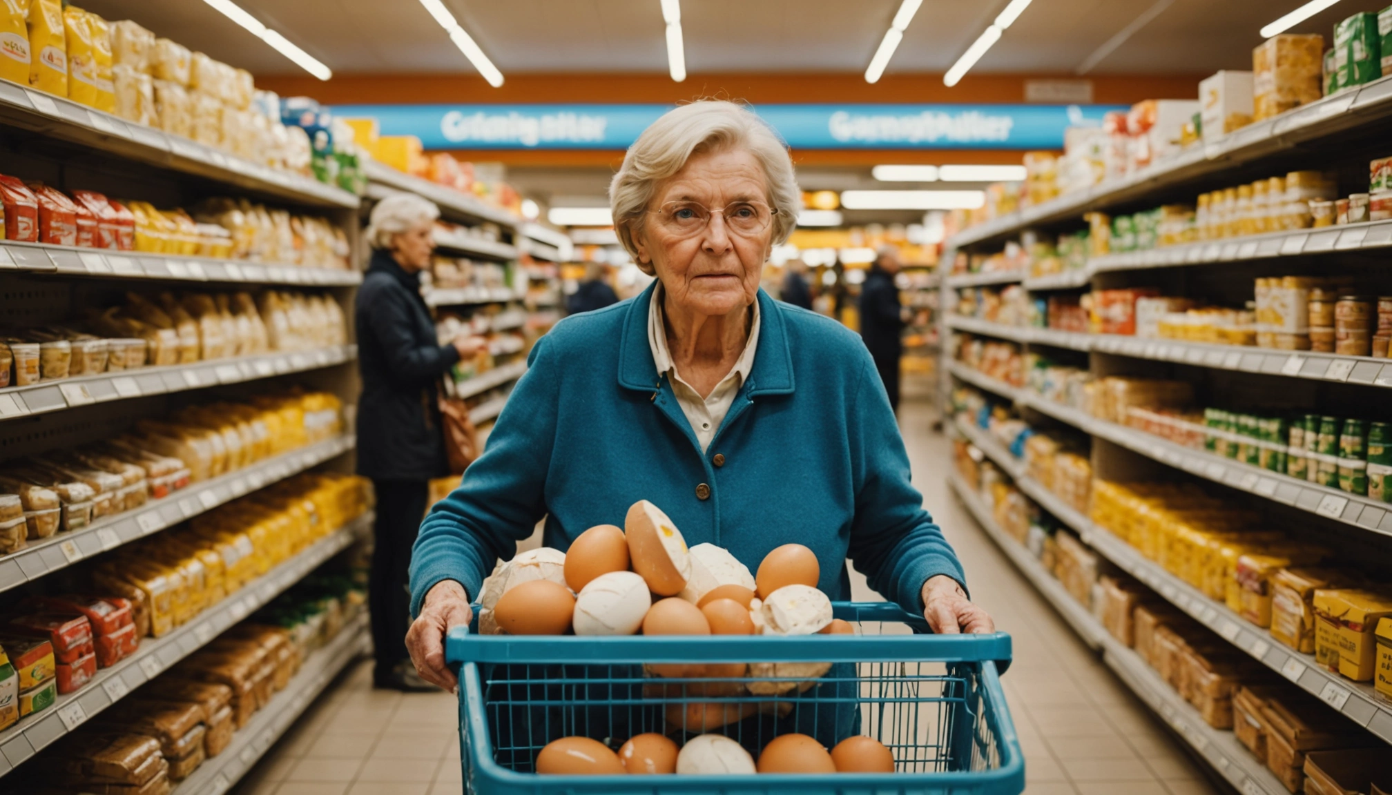 80-årig rejser langt for billigere smør og æg på grund af høje priser