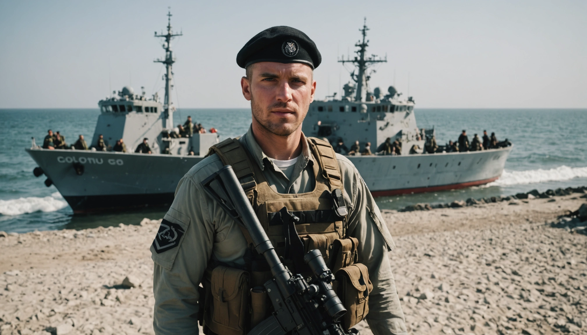 Militær går om bord på nødhjælpsflotille nær Gaza