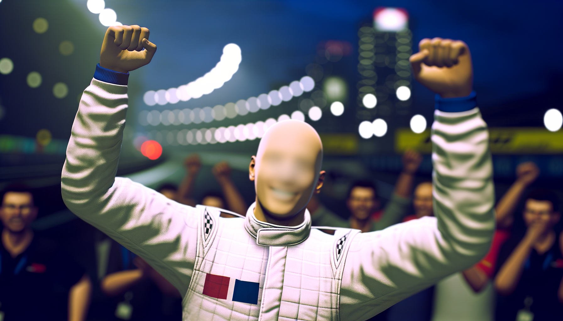 George Russell recreates iconic Lewis Hamilton photo after Singapore GP win