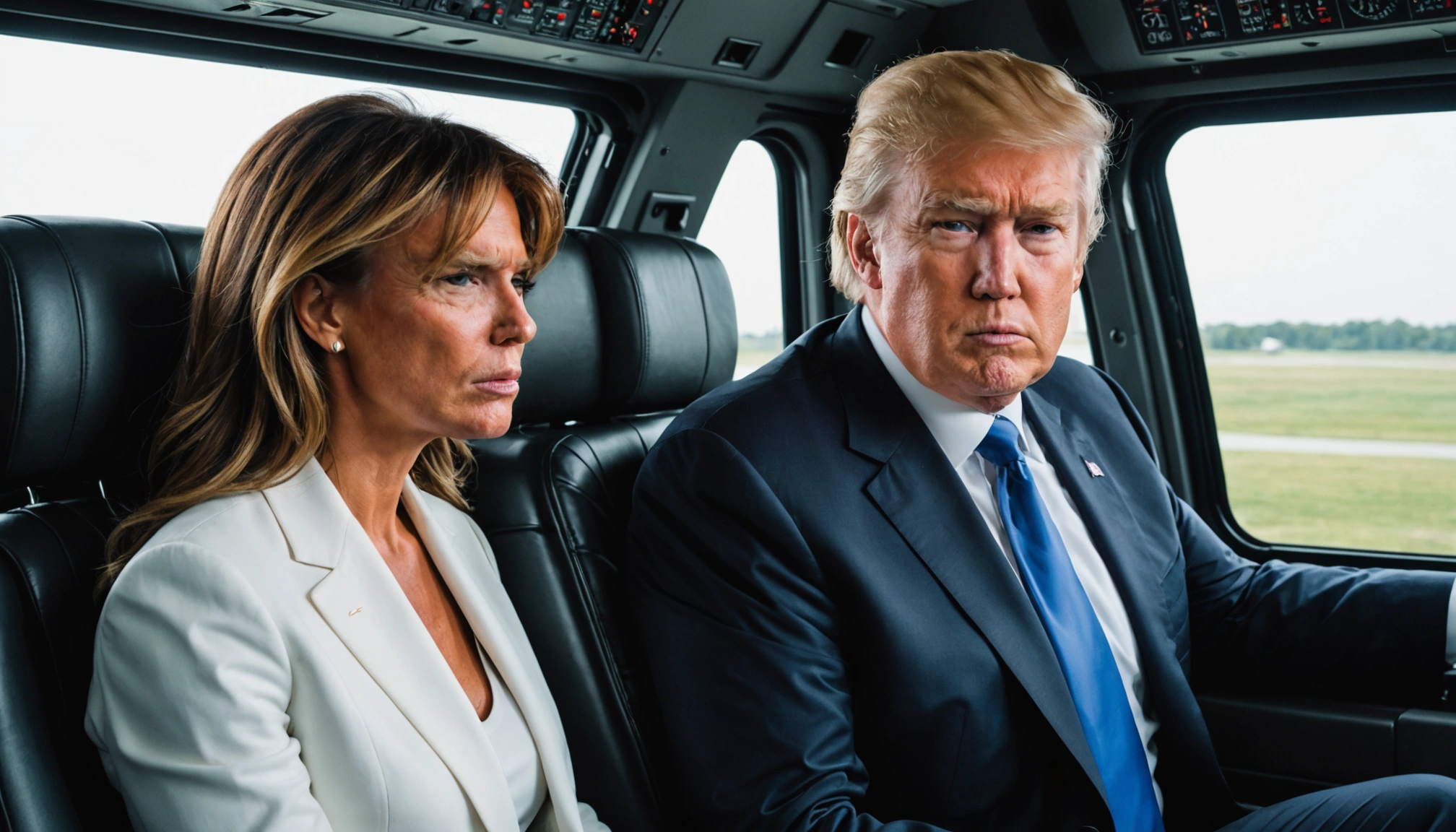Donald Trumps ophedede udveksling med Melania fanget på tv