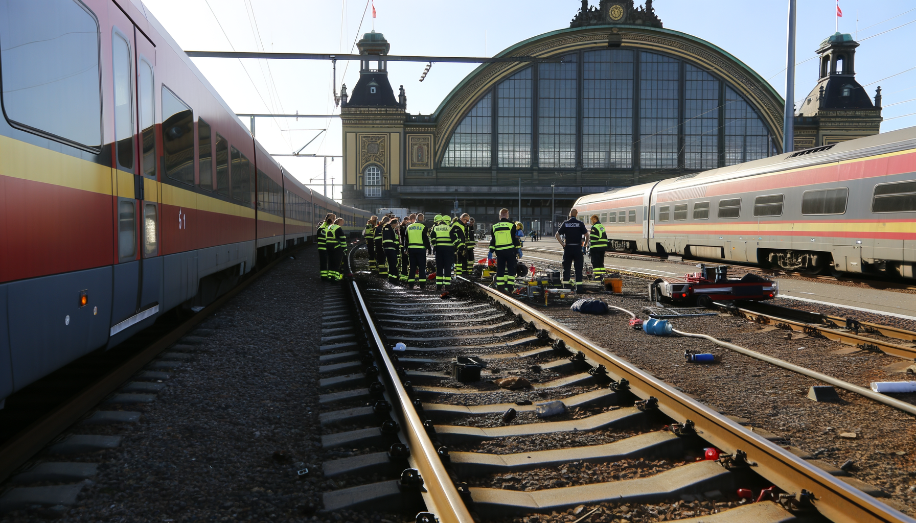 DSB-ulykke i Aarhus: togdrift indstillet flere timer