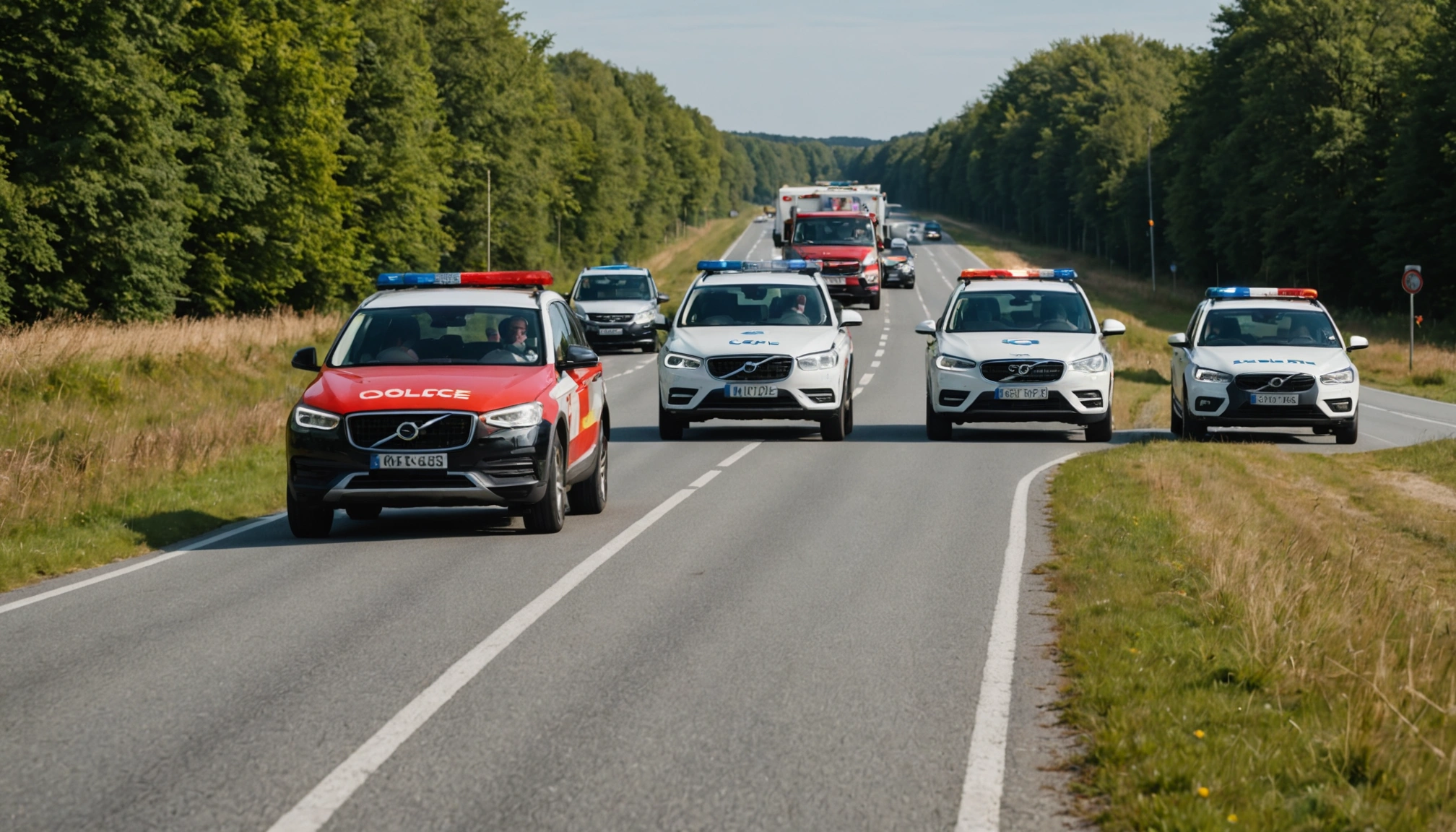 Politiets indsats på Tjærebyvej og trafikuheld på Kalundborgvej