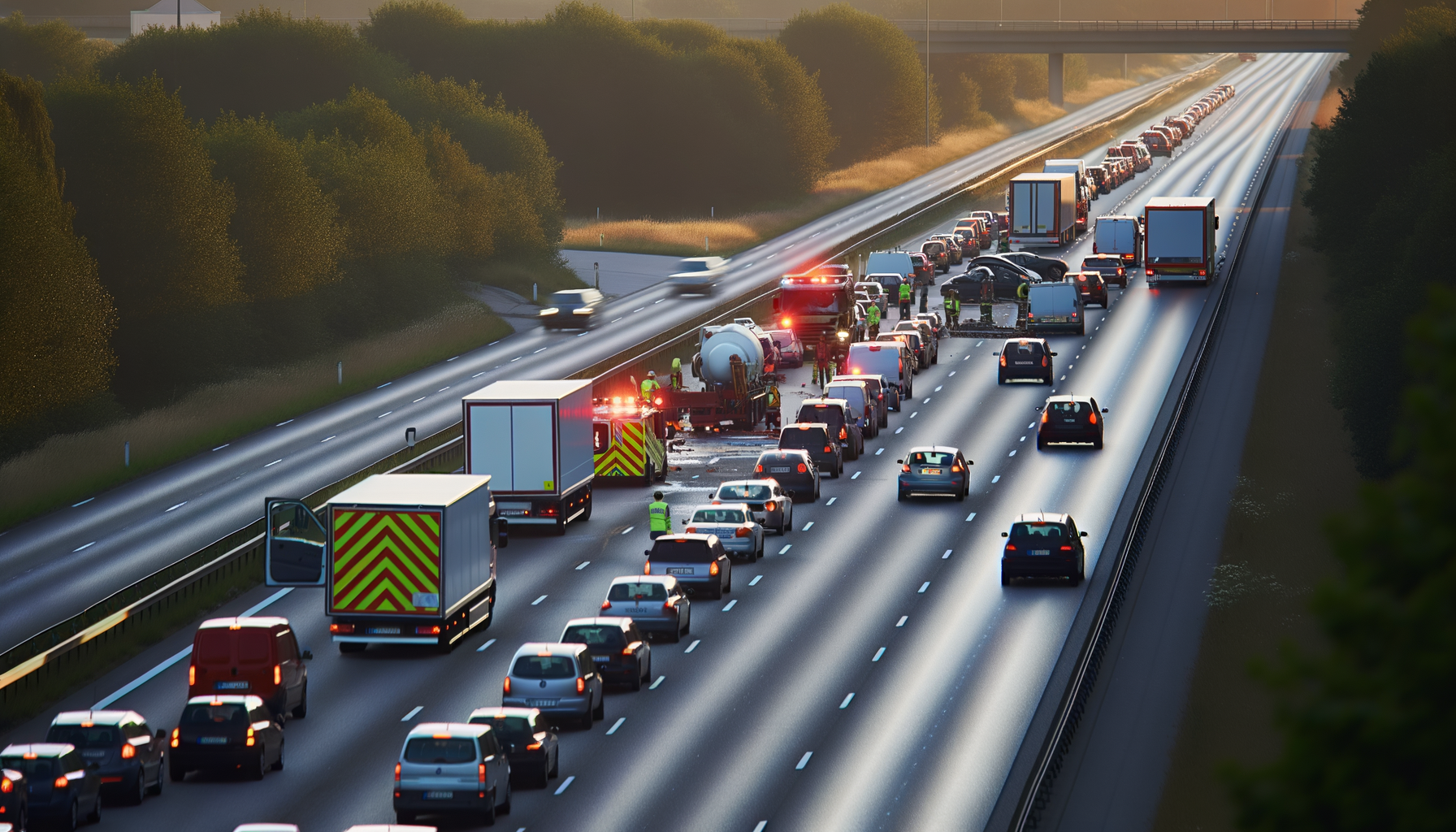 Massiv trafikforsinkelse efter uheld på E47 motorvej