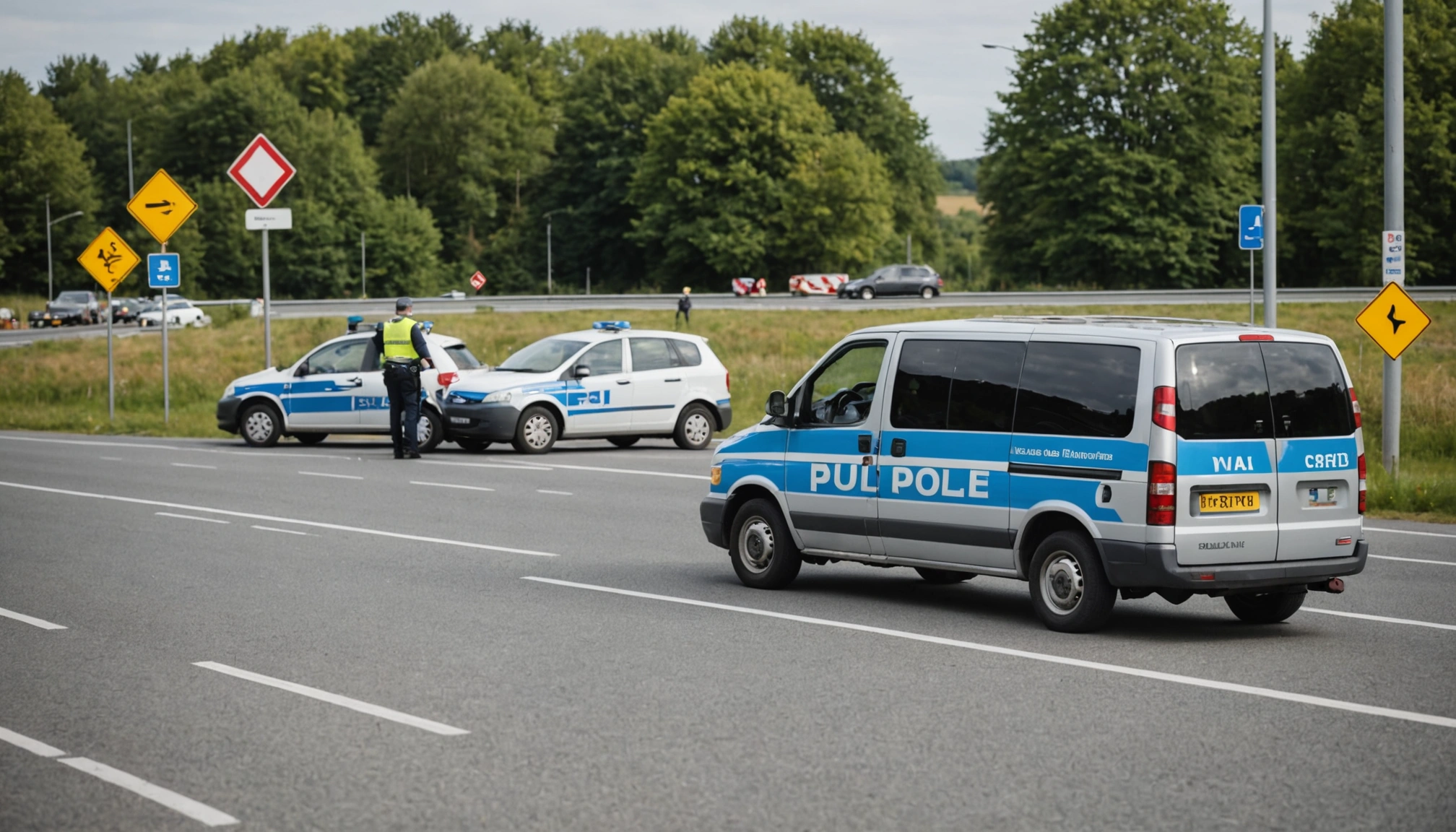 Politiet undersøger varevognsdram på motorvejen nær Ringsted