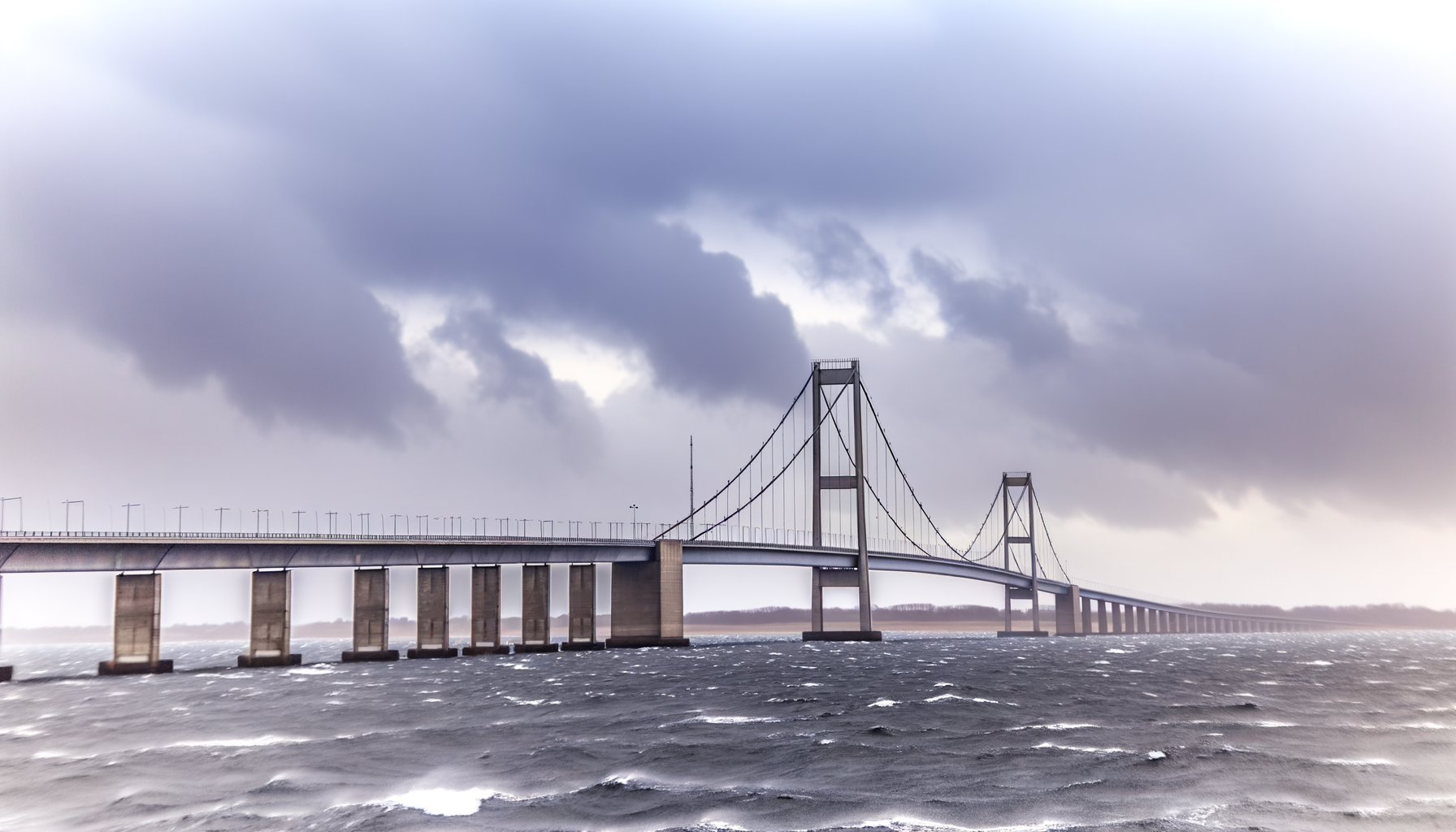 Storebæltsbroen kan lukke i weekenden på grund af storm