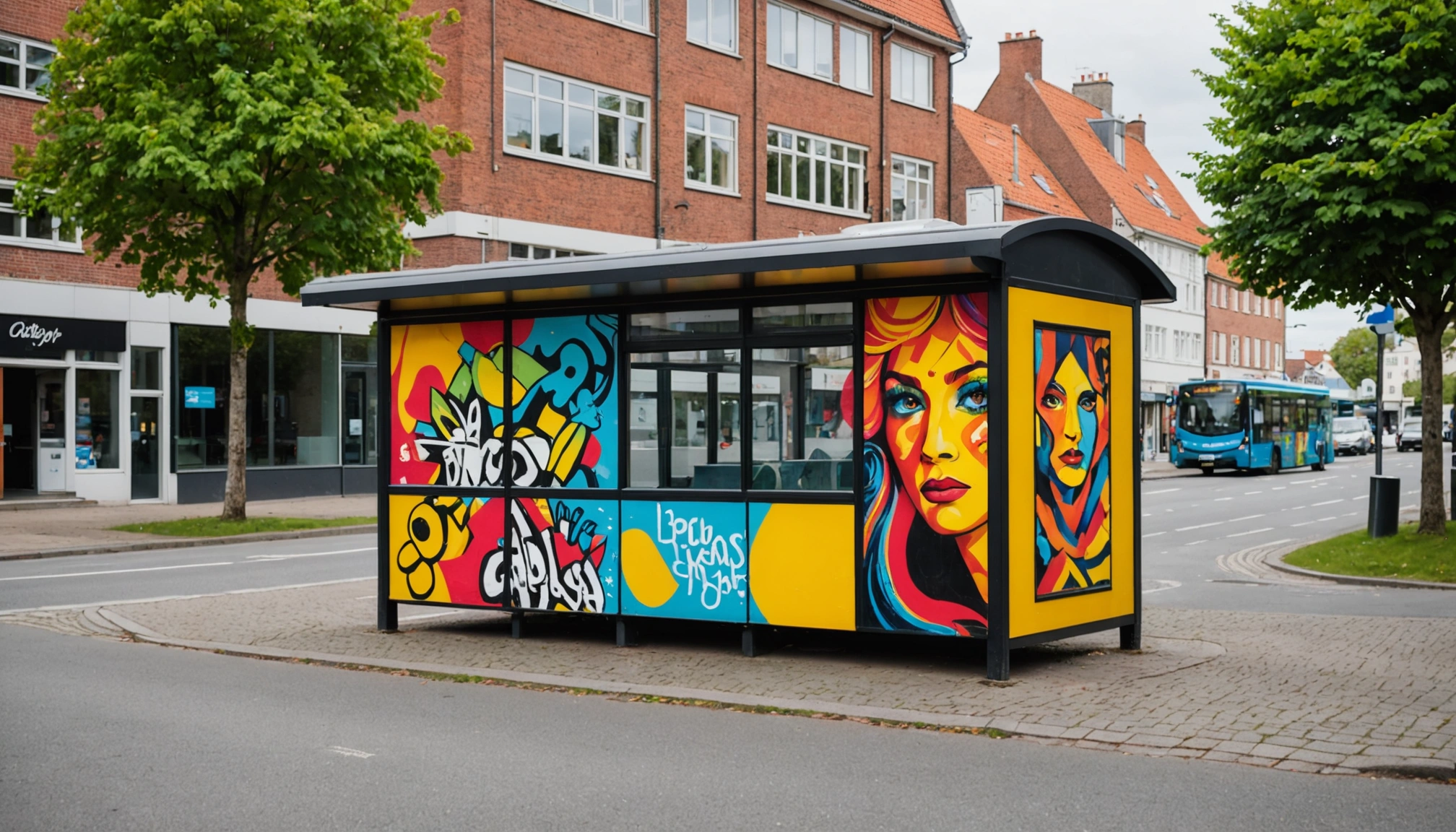 Kunstneriske busskure forvandler Aarhus byrum