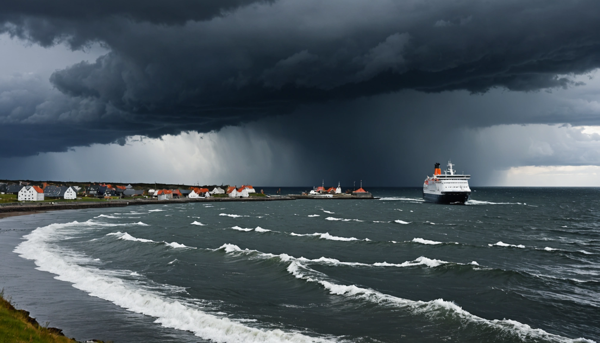 Uvejret Amy truer Danmark og Norge med kraftig regn og storm