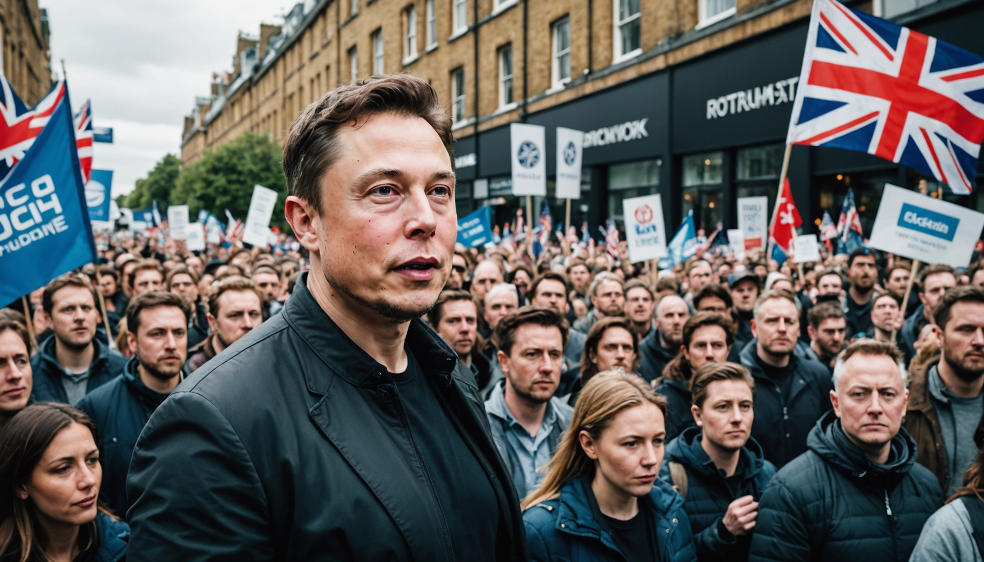 Elon Musk og højrefløjsdemonstrationen i London under lup