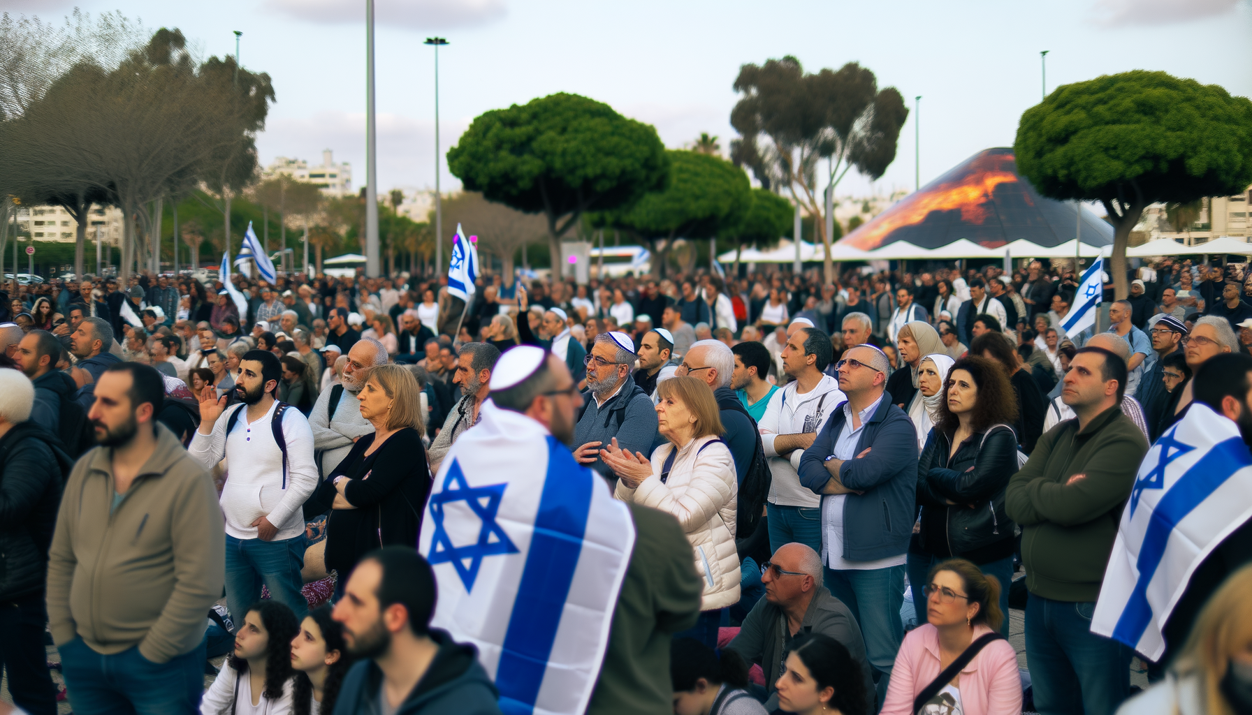 Israelske gidsler og krav om Netanyahu's afgang på Gidselpladsen