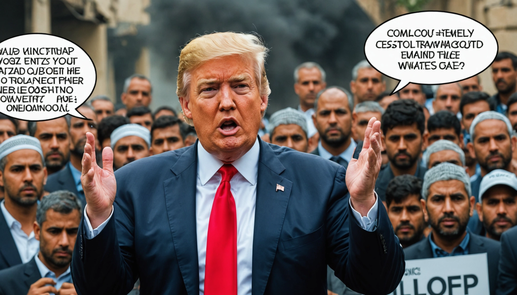 Trump kræver stop for bombninger i Gaza for gidslernes skyld