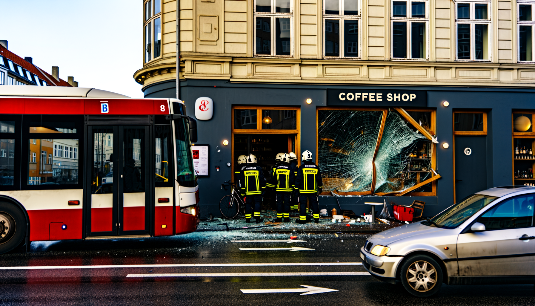 Busulykke rammer Nordhavn Coffee – butikken genopbygges