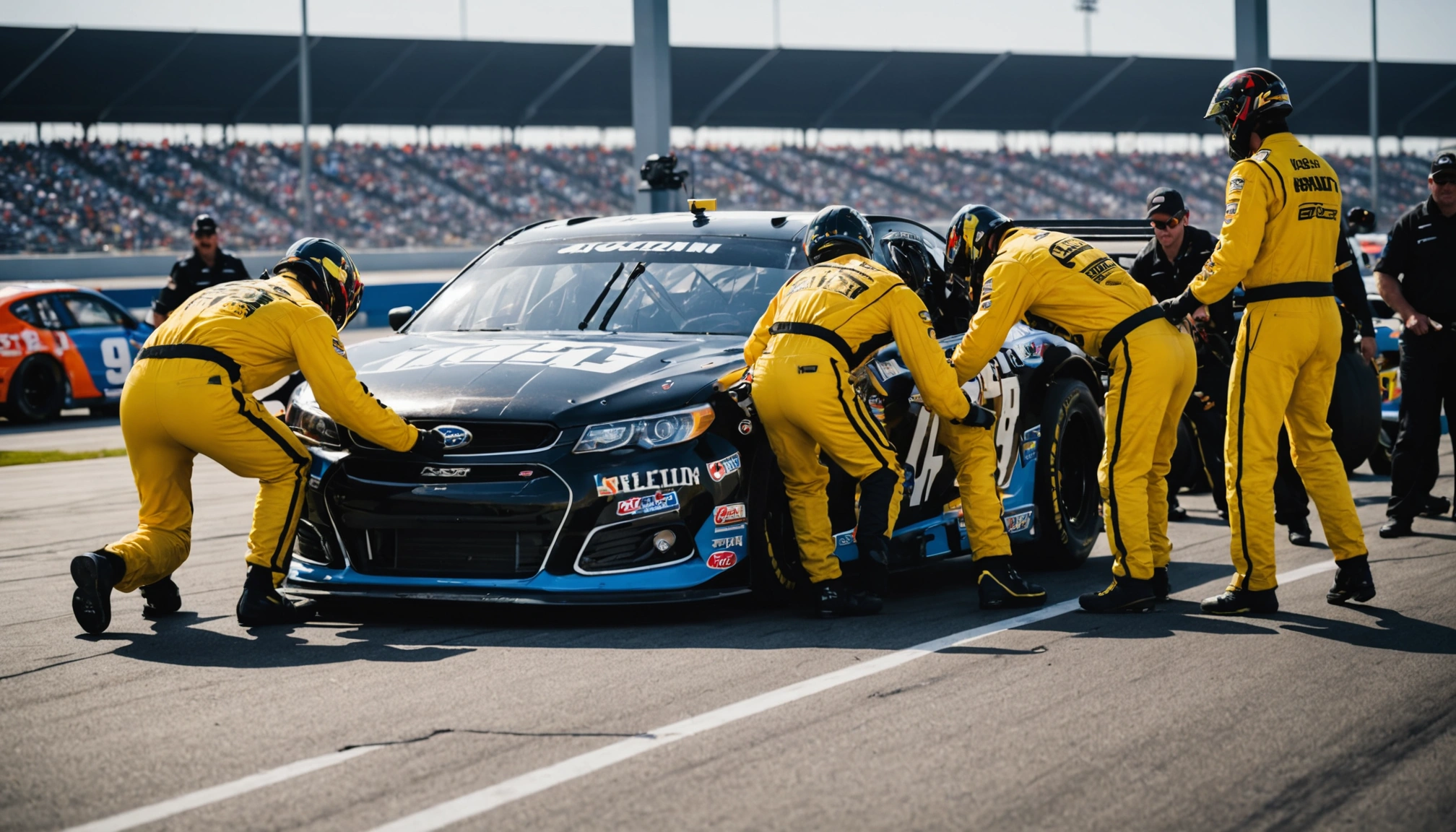 Two Denny Hamlin Pit Crew Members Suspended Over Runaway Wheel Incident