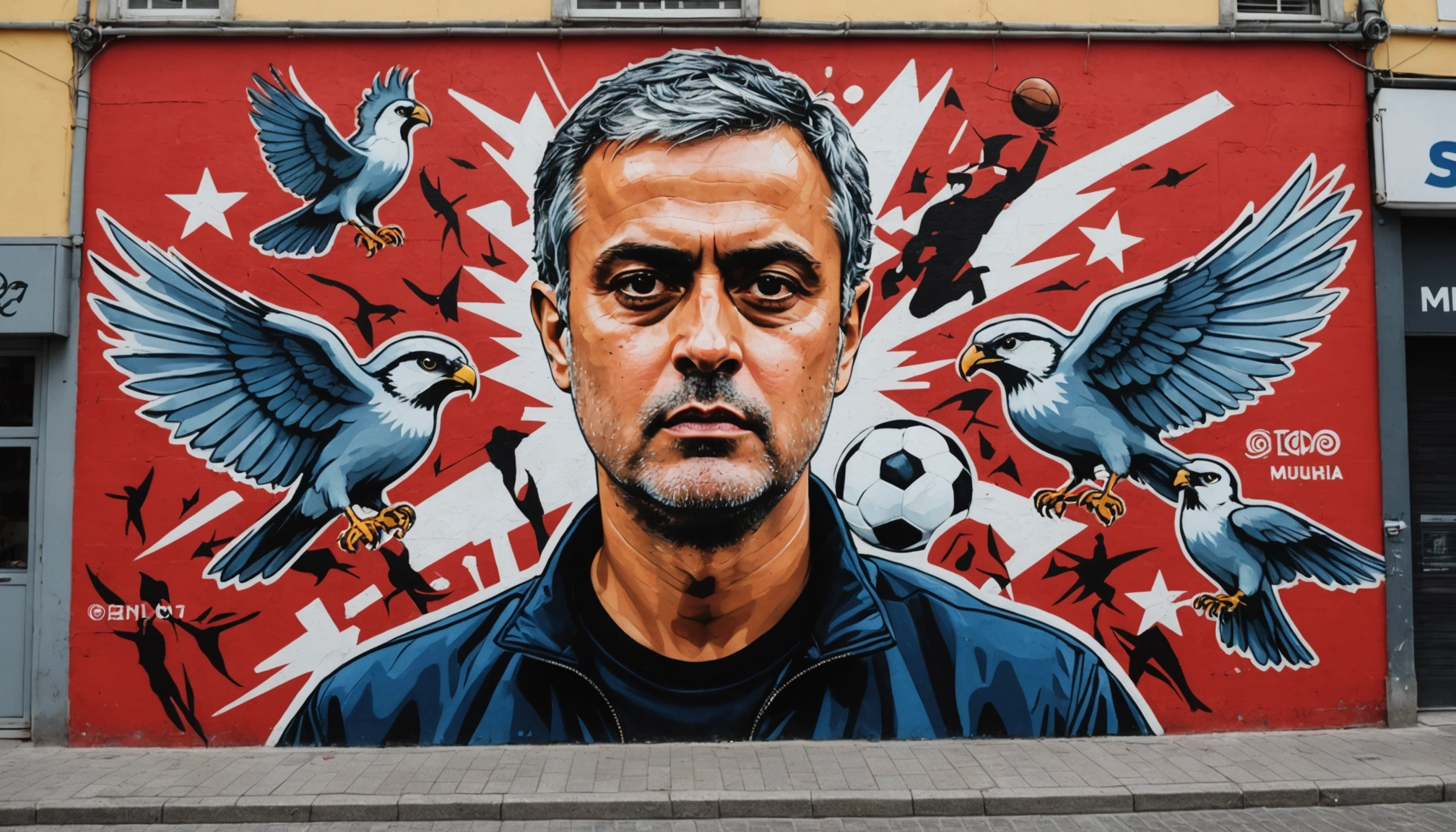 Jose Mourinho Honoured With Benfica Mural Upon Return