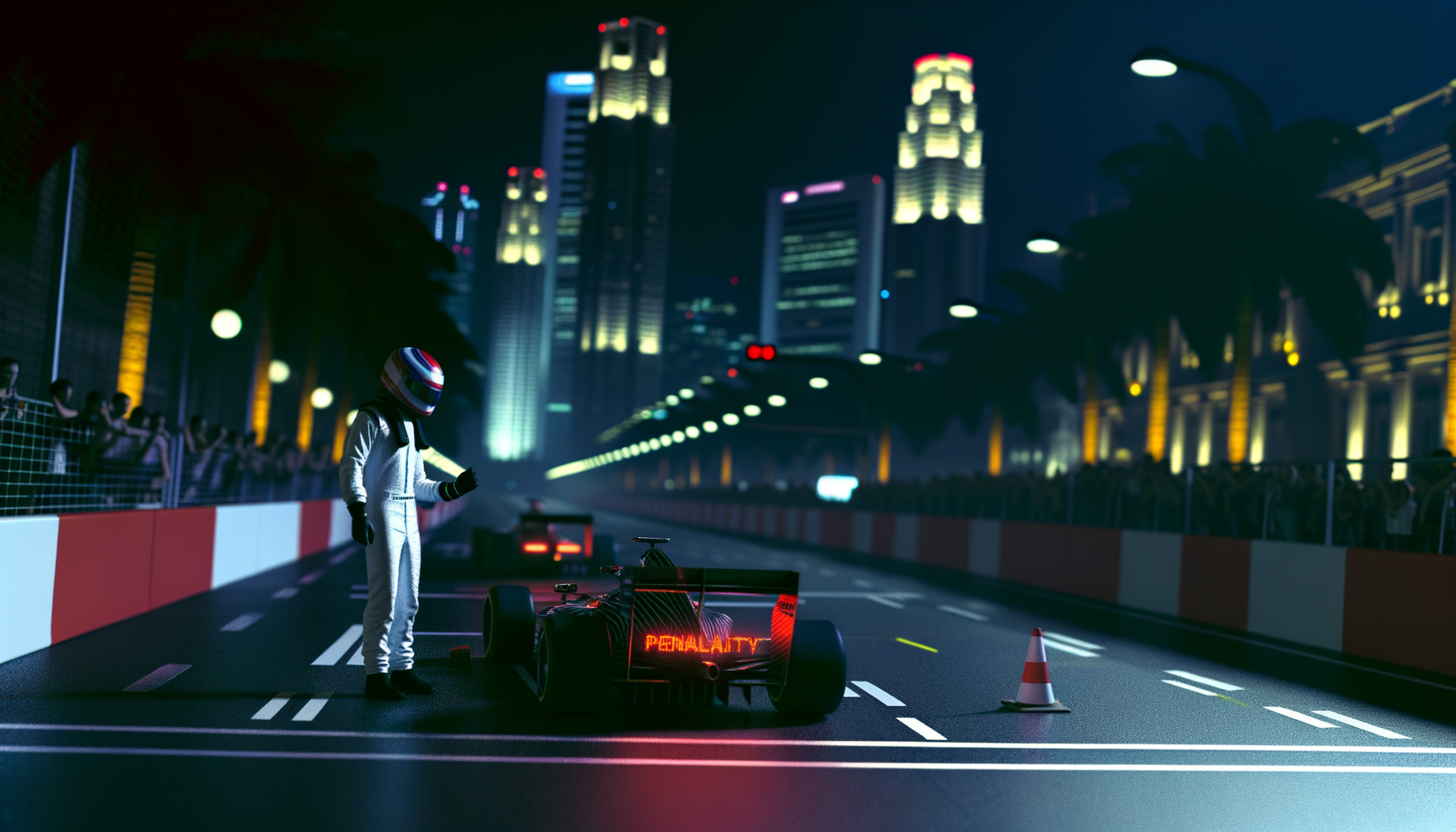 Lewis Hamilton penalised at Singapore GP as Fernando Alonso voices anger