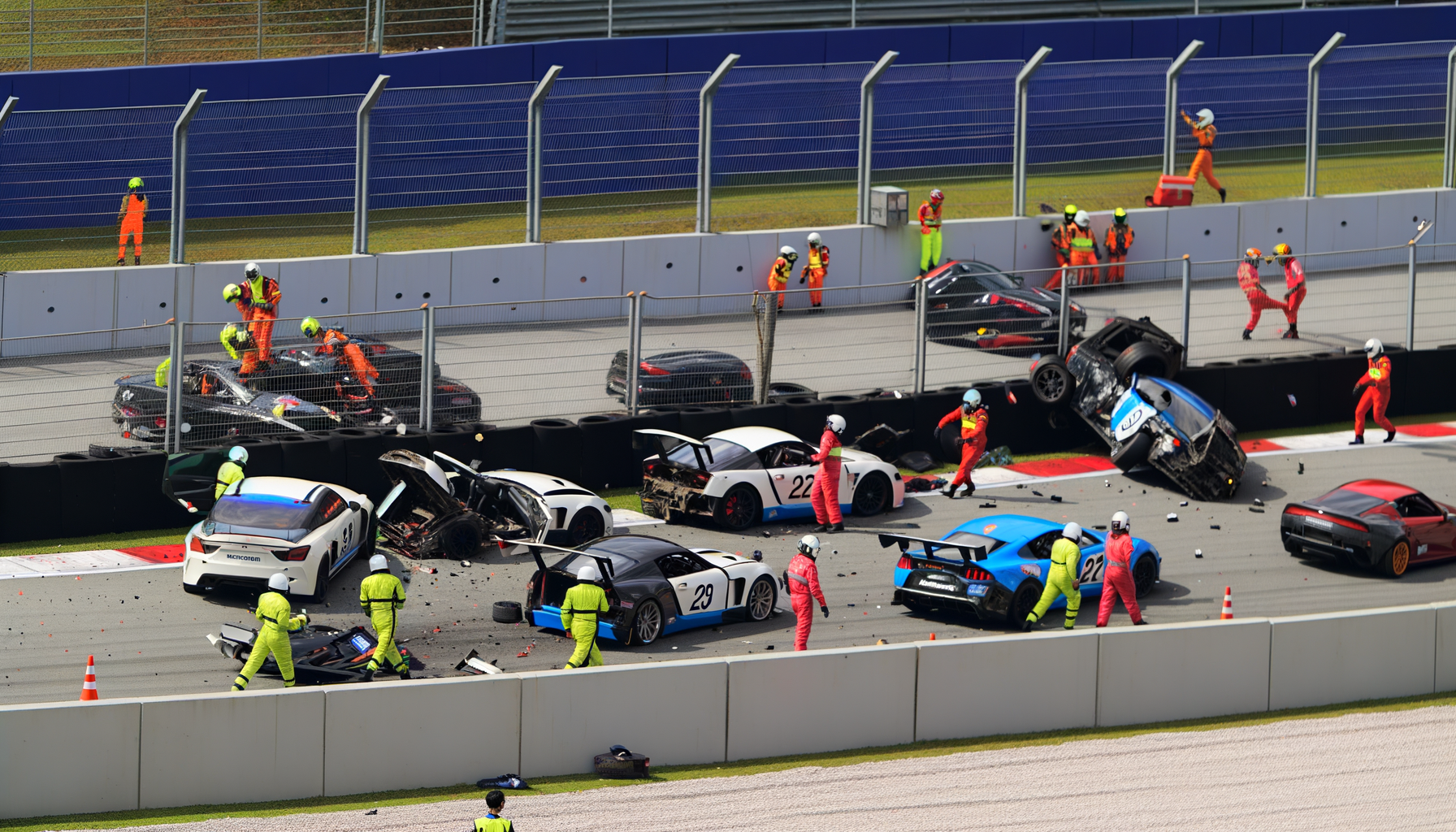 Big Hits In NASCAR Xfinity Pileup Force Talladega Red Flag