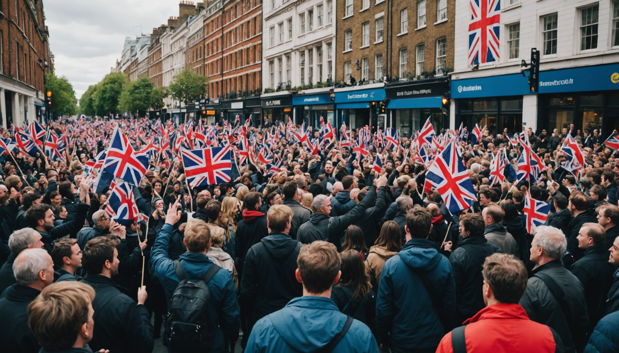 Over 100.000 demonstrerede mod indvandring i London
