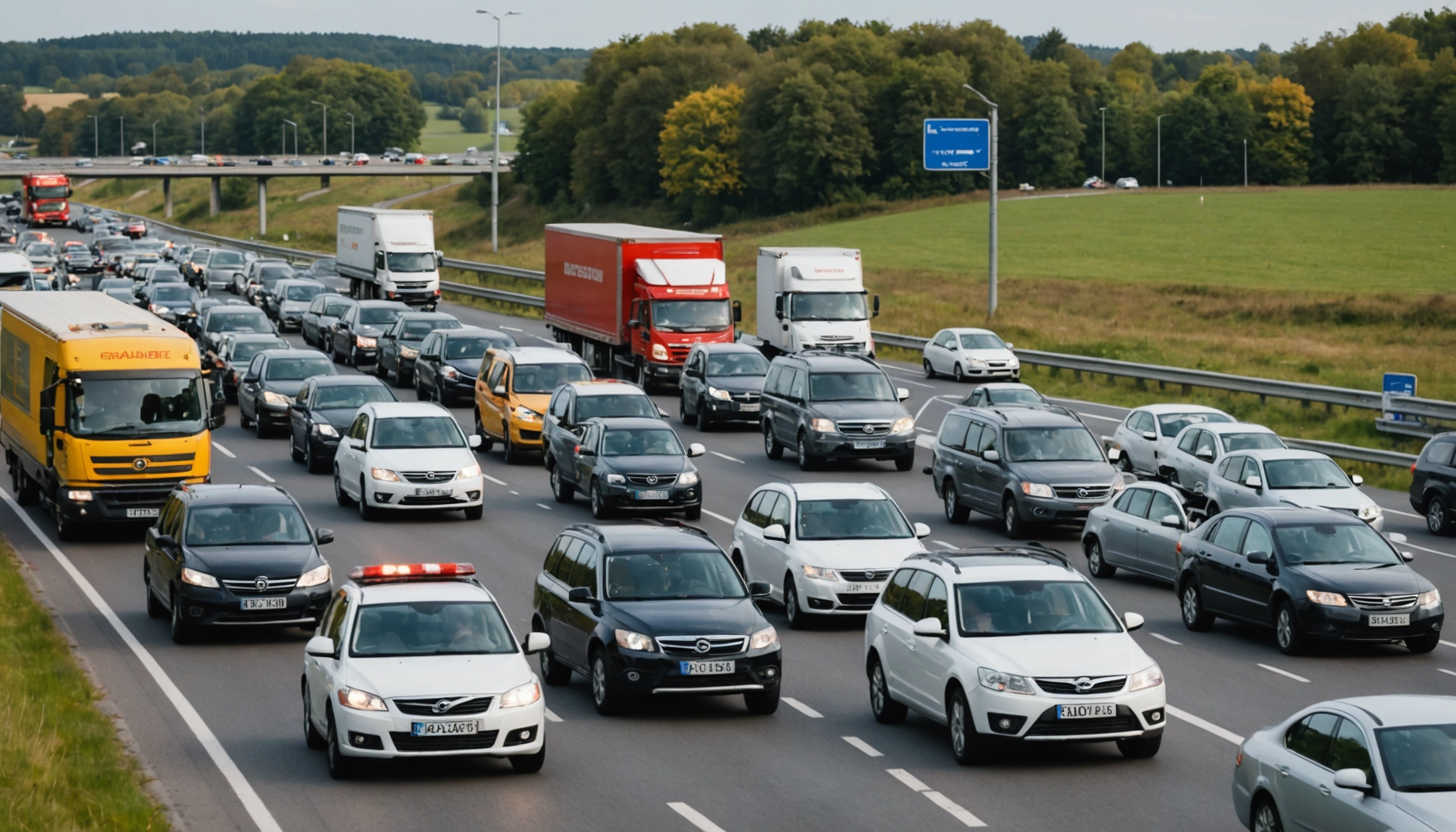 Trafikulykke på sydmotorvejen skaber kaos i morgentrafikken