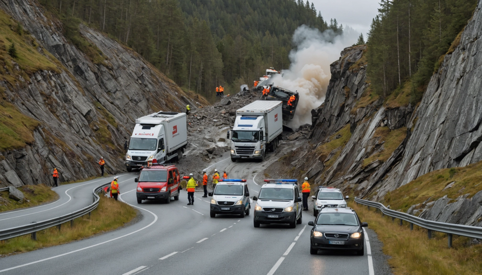Dansk mand formodes død efter jordskred i Norge
