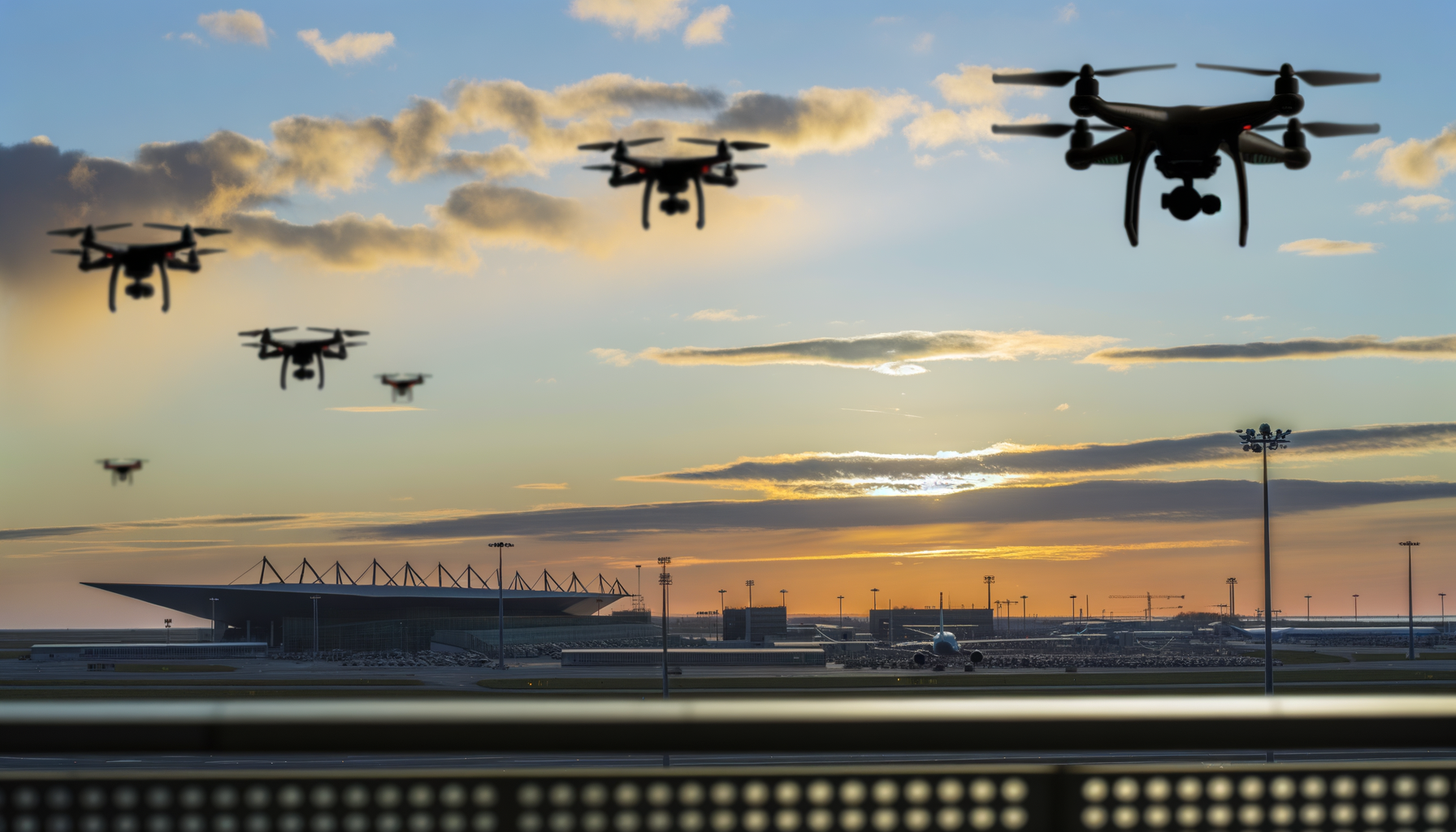 Danmark ramt af hybridangreb med droner over lufthavne